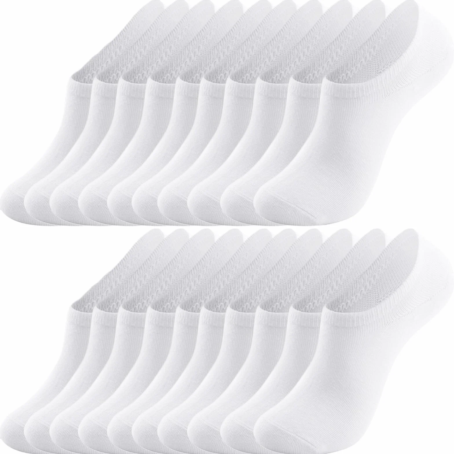 flintronic Krótkie Skarpetki Unisex, Krótkie Skarpetki Running Bawełna, Sportowe, Bieganie, Jazda Na Rowerze, Trekking, Niewidzialne Oddychające, Wygodne i Toaleta