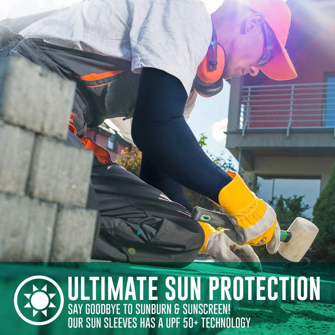 rękawy chroniące przed zimnem, ochrona przed promieniowaniem UV, długie rękawy, do uprawiania sportu, jazdy na rowerze, koszykówki, biegania, golfa, dla kobiet i mężczyzn