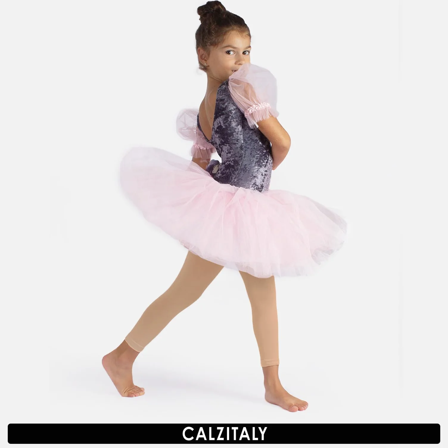 CALZITALY Dziewczęce legginsy do tańca, legginsy baletowe, legginsy baletowe Dziewczynki Mädchen Tanz Leggings, Ballett Leggings, Ballet Footless Tights