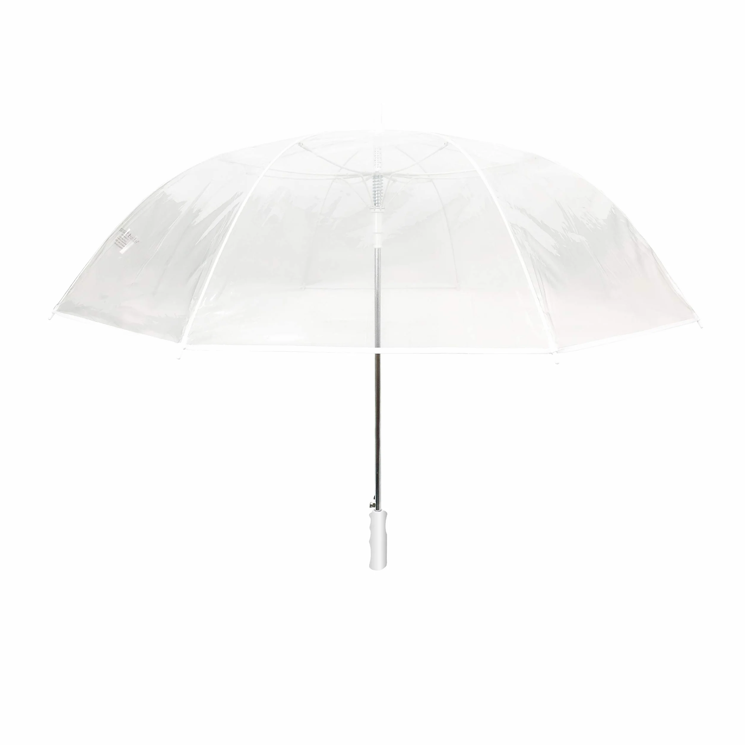 SMATI Large Clear Golf Umbrella - Solid; Średnica = 124 cm; Automatyczne otwieranie; Parasol dla mężczyzn/kobiet; Dla 2 osób; Biały kolor obręczy; Parasol ślubny. duży parasol