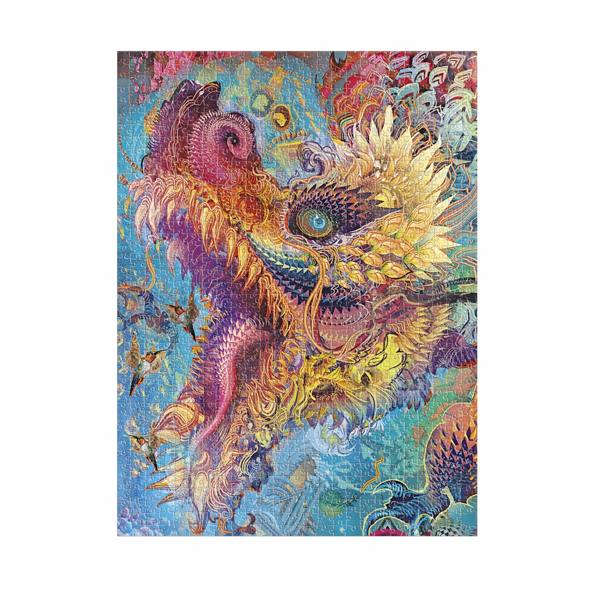 Puzzle Paperblanks Dragon Bourdonnant 1 000 pièces: 1000 pieces. Finished puzzle 500x700mm, Boxed 195x195x50mm.