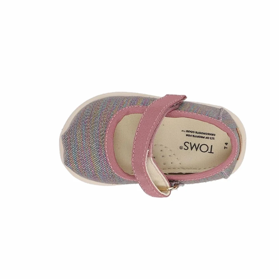 TOMS Dziewczynki, Tiny Mary Jane - Maluch, Malina Multi, 19.5 EU