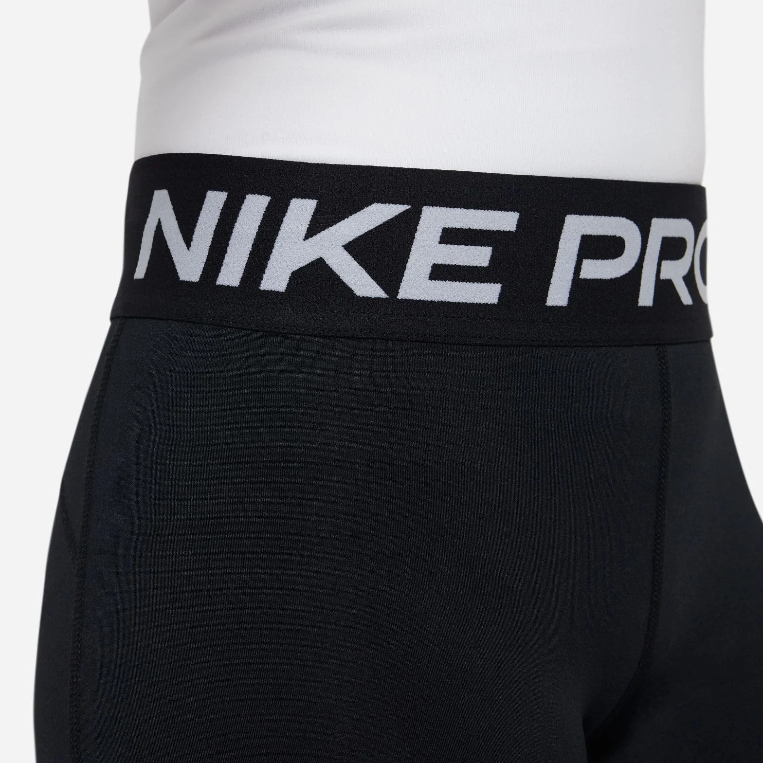 Nike Dziewczęce spodenki G Np Df 5In Szorty, Czarne/Białe, FB1081-010, XL