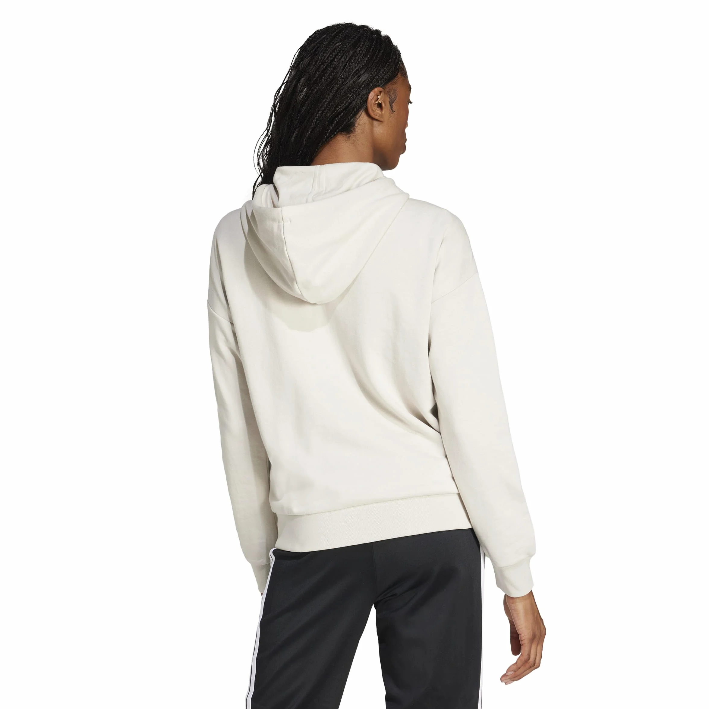 adidas Kobiety ESSENTIALS LINEAR FULL ZIP FRENCH TERRY HOODIE, wonder alumina/white, S