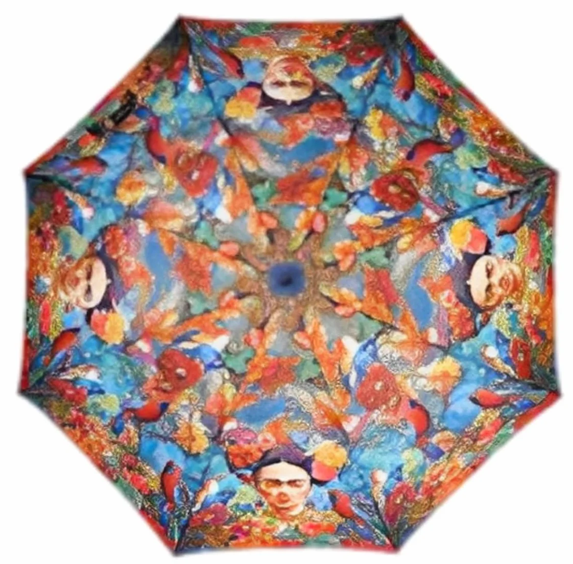 Miro Travel Wear Parasol Frida dla kobiet Kolor, sztuka i styl w deszczu! Długi parasol wiatroszczelny | Motyle kwiatowe | Oryginalny prezent