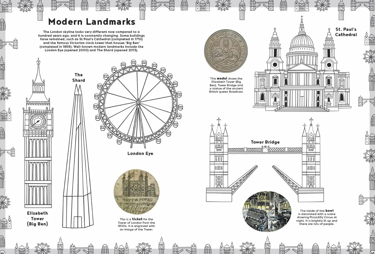 British Museum: Around the World Colouring: London Through the Ages