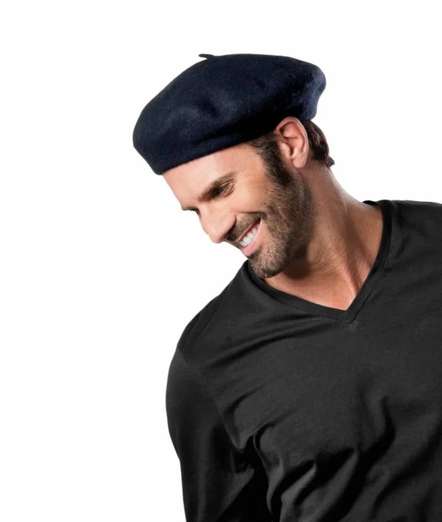 Van Der Rich ® - Beret Baske (100% wełna) z wyściółką wewnętrzną – dla kobiet/mężczyzn