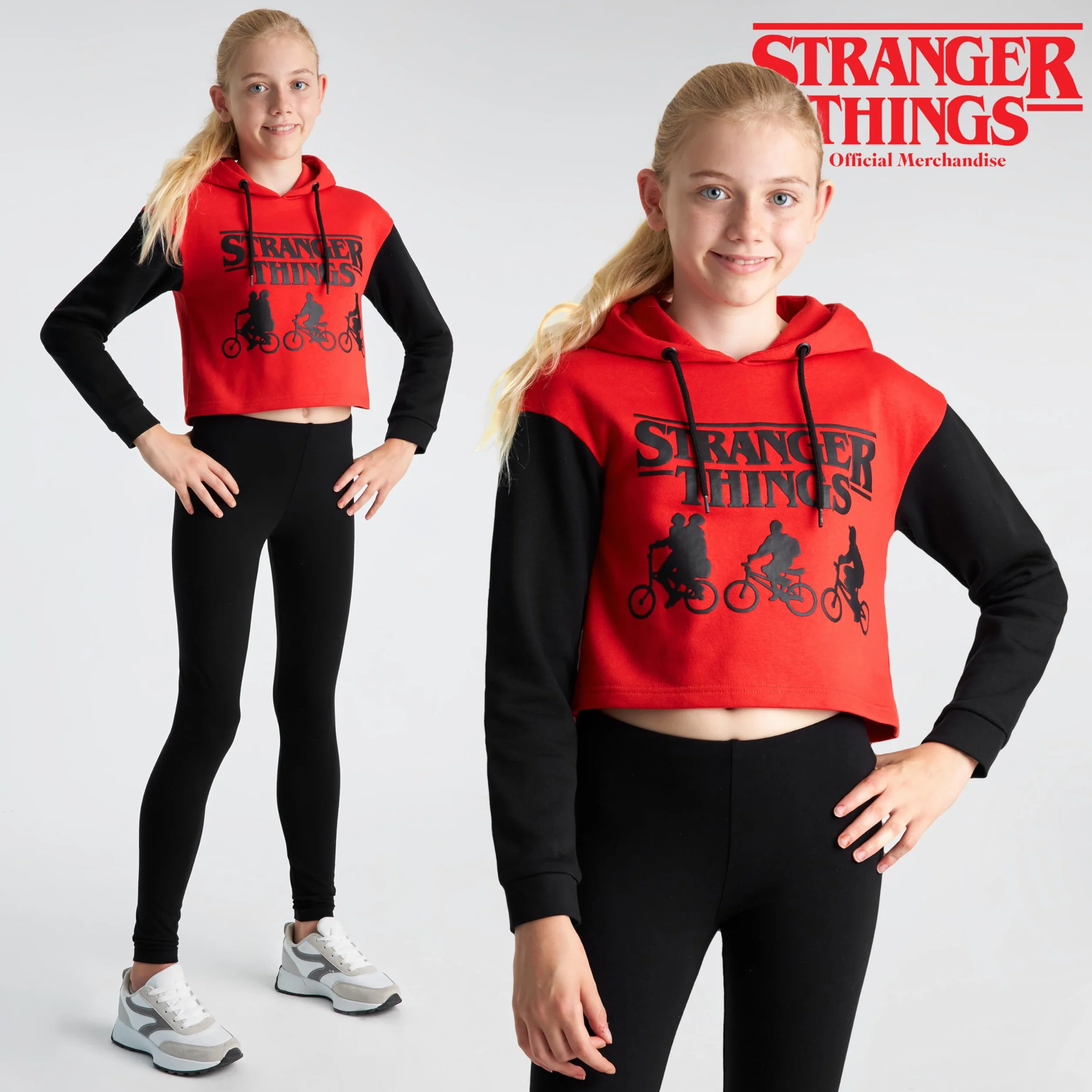 Stranger Things Bluza z kapturem, dla nastolatków, dziewcząt, w wieku 9-16 lat, bluza z kapturem dla dziewcząt, nastolatek