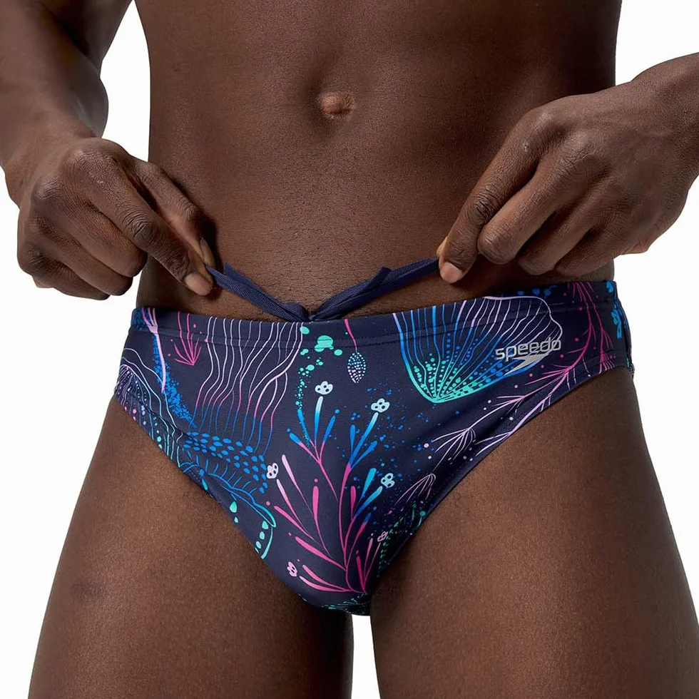 Speedo Krótkie Mężczyźni Print Brief 2"