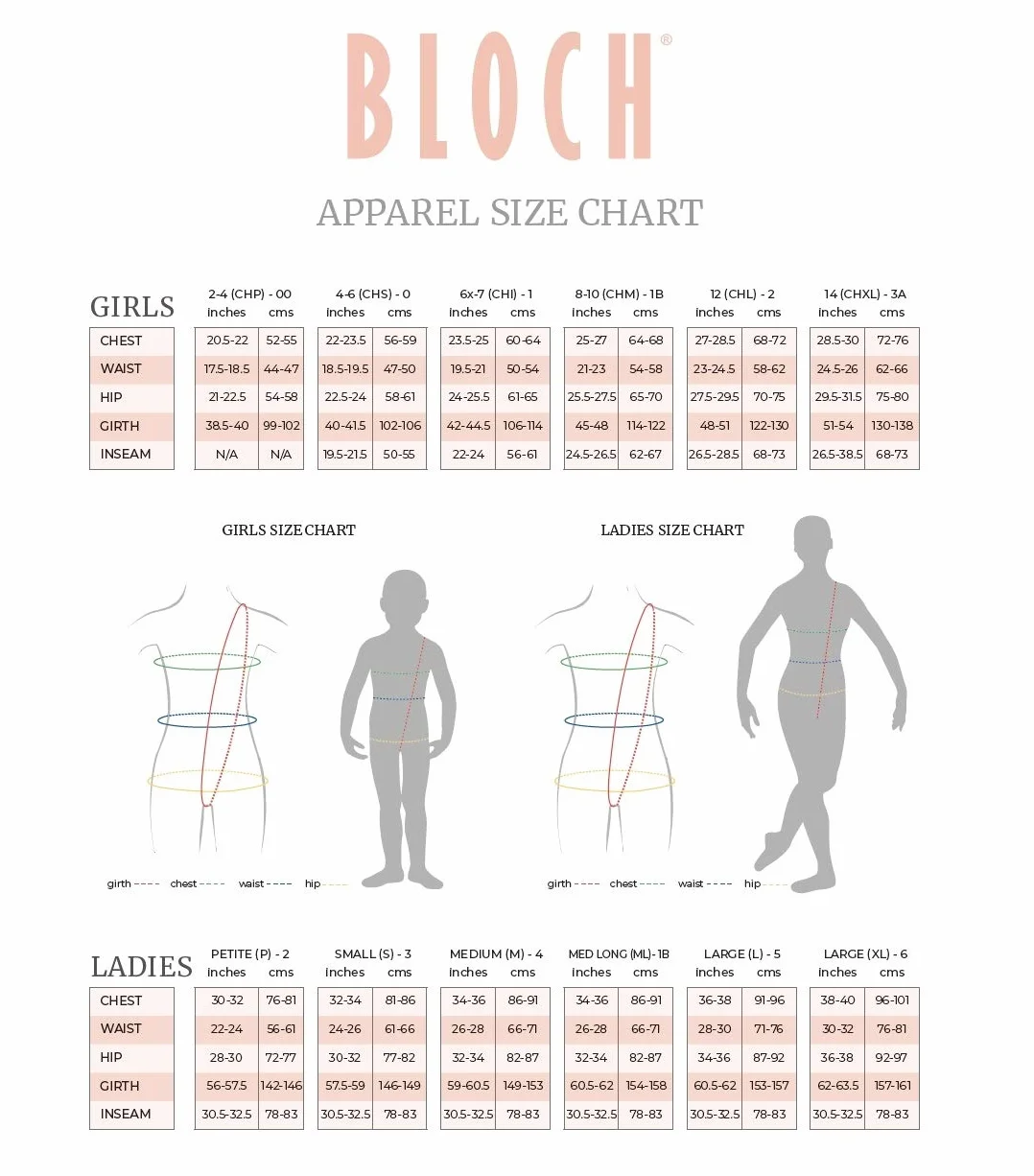 Bloch Dance damski trykot Sissone V-Back Camisole
