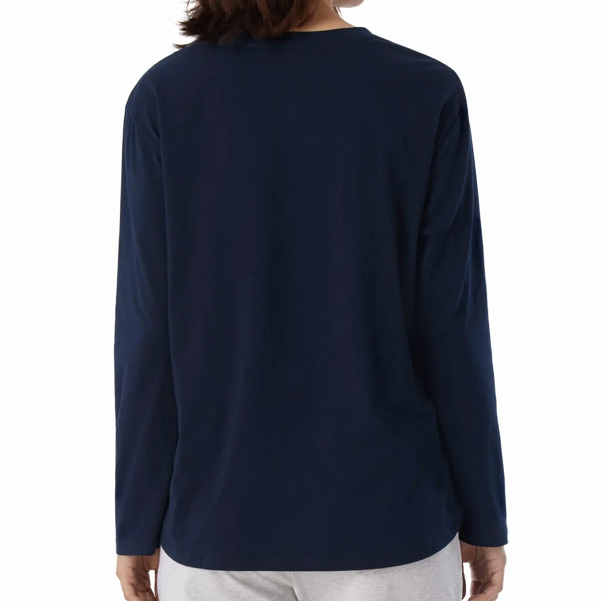 Schiesser Damen Schlafshirt langarm Baumwolle - Mix + Relax