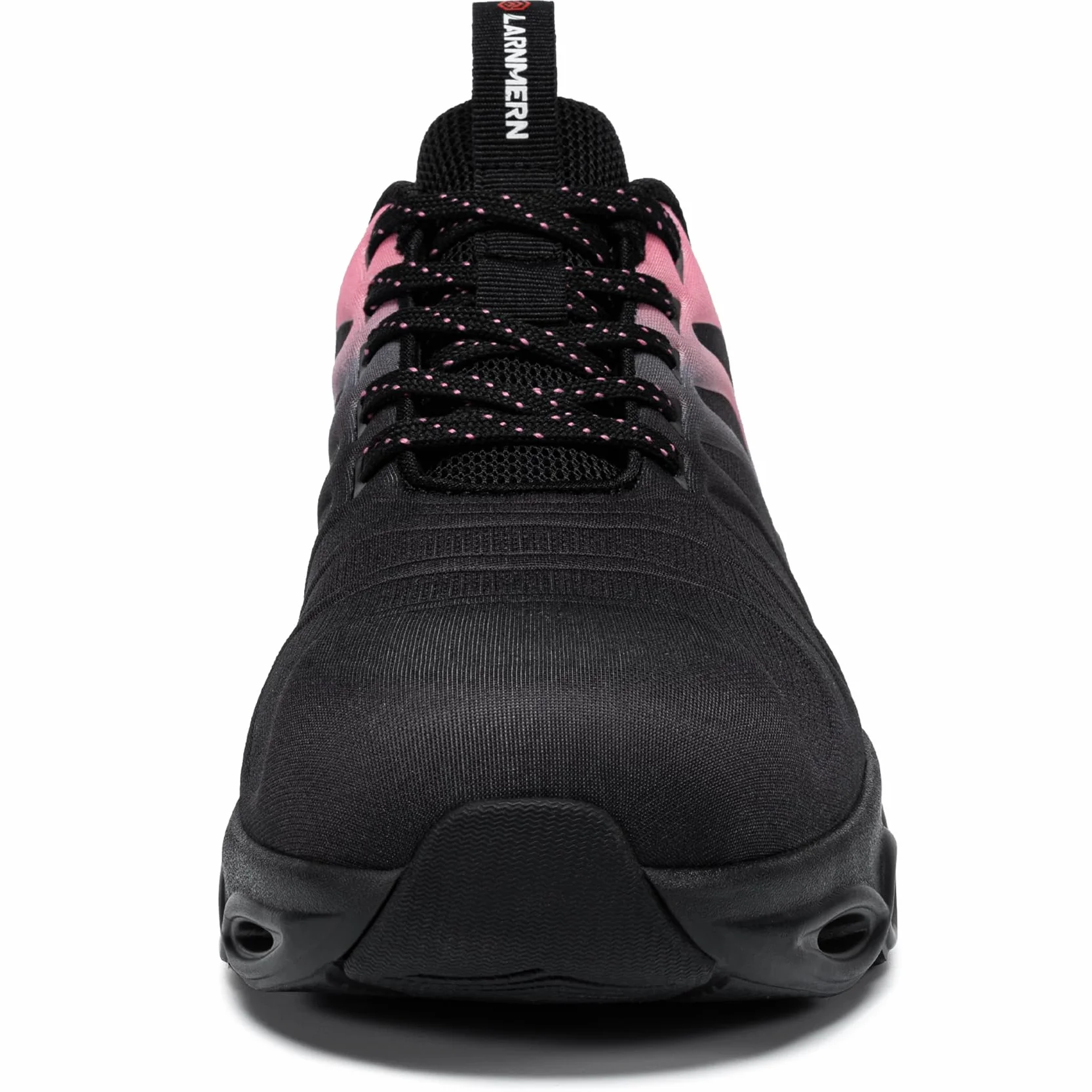 LARNMERN Buty sportowe ze stalowym noskiem, męskie, ochronne, damskie, lekkie buty ochronne, amortyzacja, moda, oddychające, wygodne buty robocze, 35-40, Brzoskwiniowy Róż, 37 EU