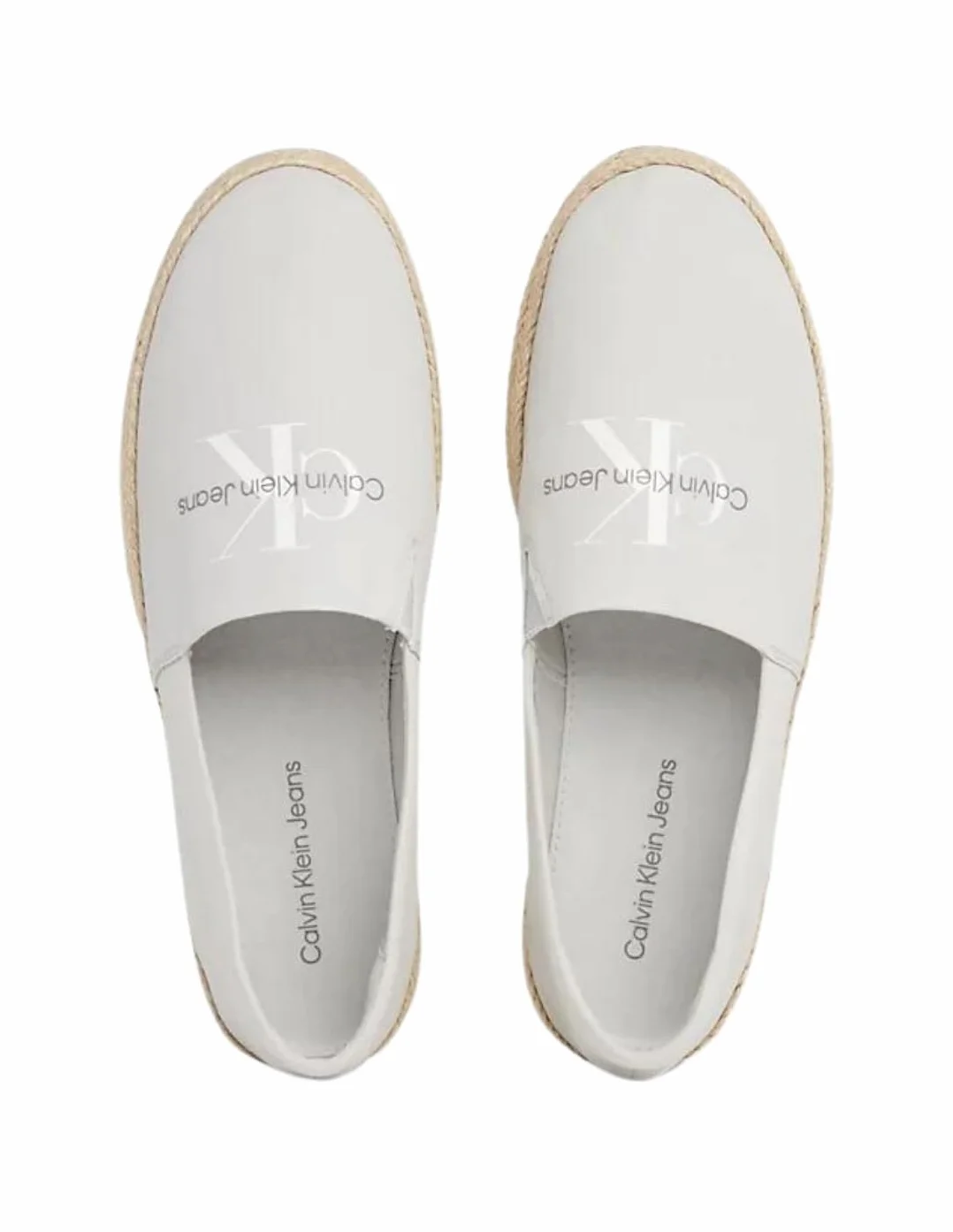 Calvin Klein Męskie Espadryle Slipon Ml Ym0ym00935, Boczniak szary, 42 EU