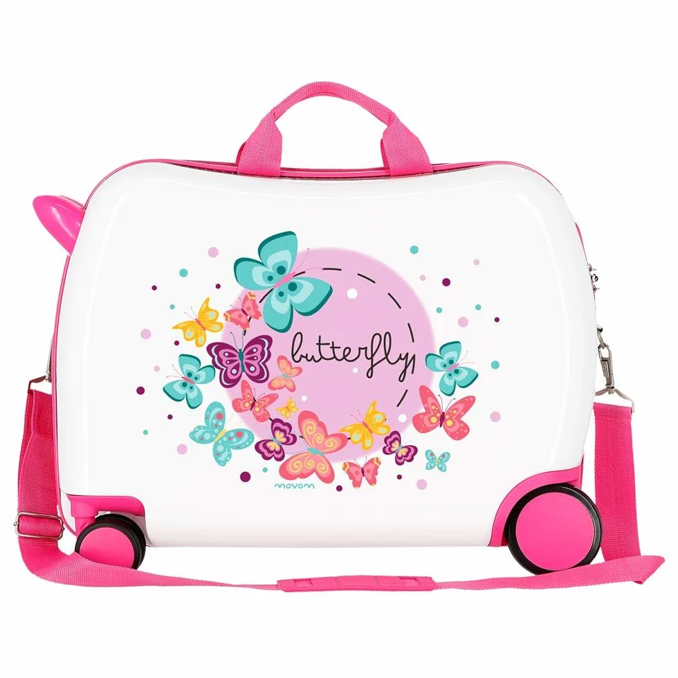 MOVOM Happy Time Bagaż dziecięcy 55 cm 32 wielokolorowy (Multicolor), Butterfly, 50 cm, Siedzenie 360