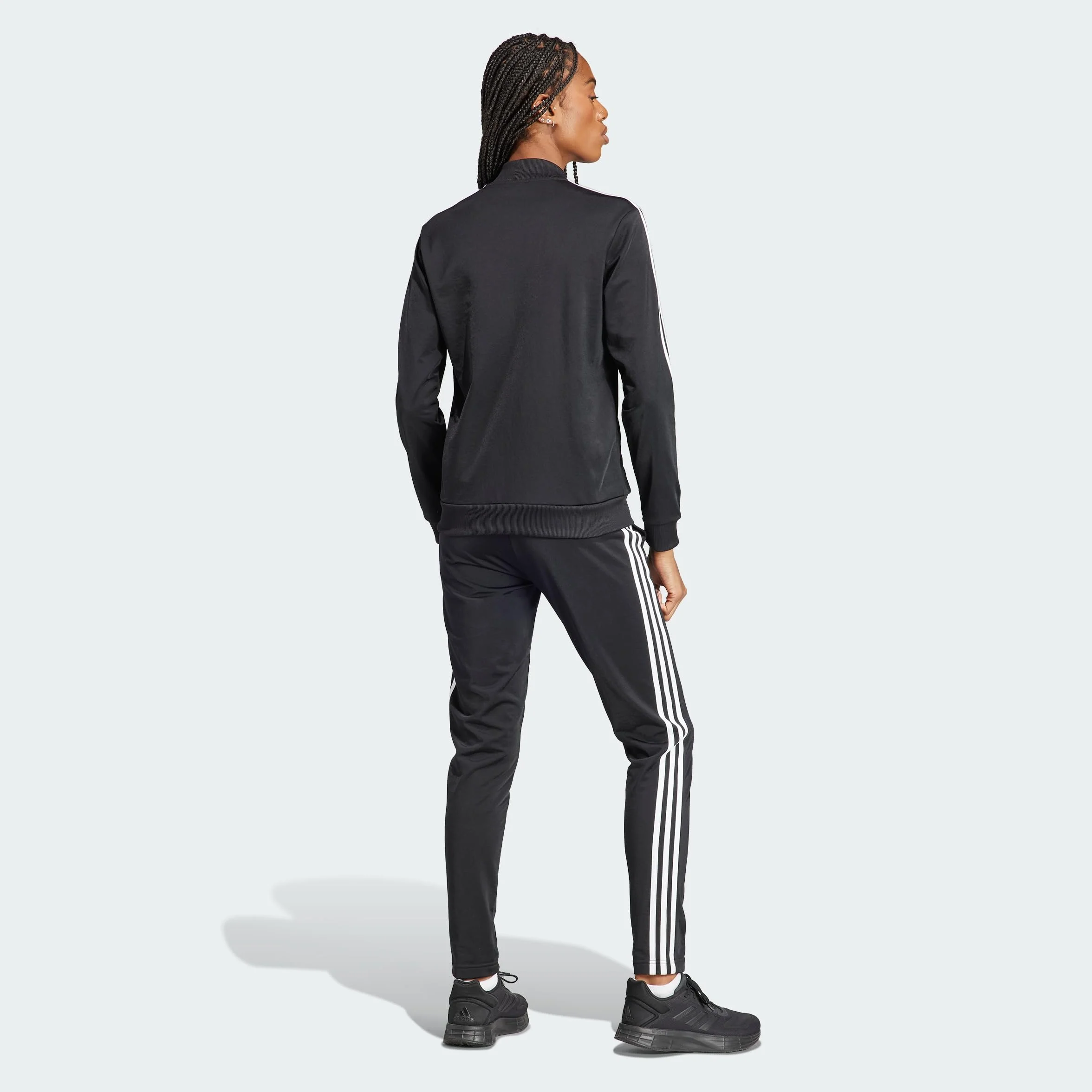 adidas Kobiety Essentials 3-Stripes Track Suit, Black/White, S Short