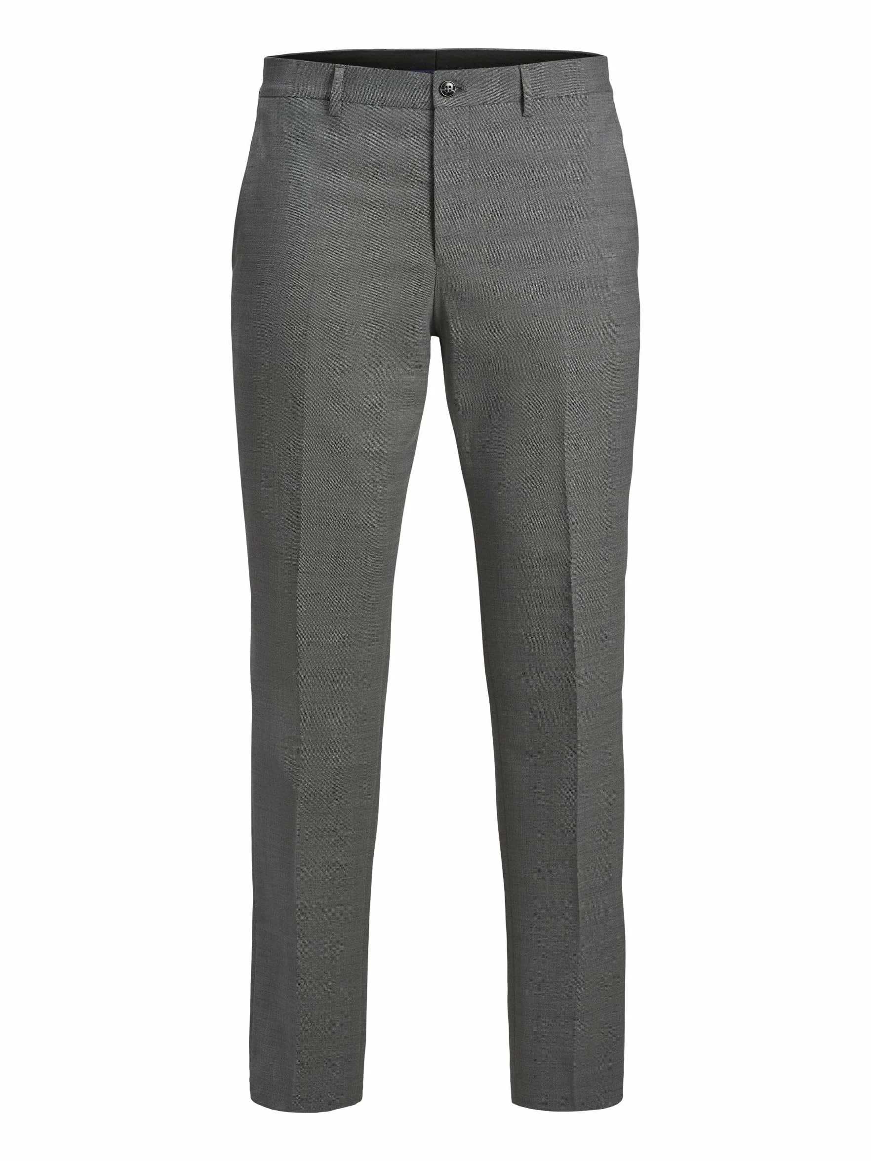JACK & JONES PREMIUM Męskie spodnie do garnituru Jprsolaris Trouser Noos, jasnoszary melanżowy, 56 PL