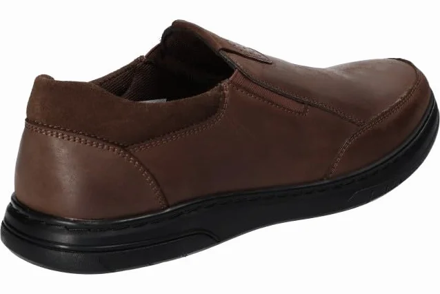 CY77 SOLIDNE PÓŁBUTY WSUWANE CASUAL BUTY MĘSKIE SKÓRZANE BK 41