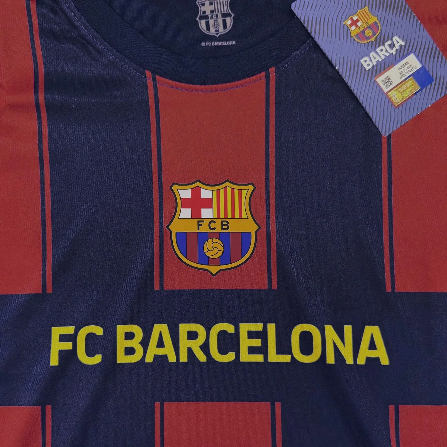 FCB Koszulka piłkarska FC Barcelona na sezon 2025/26, oficjalna replika koszulki stadionowej dla dorosłych, młodzieży i dzieci