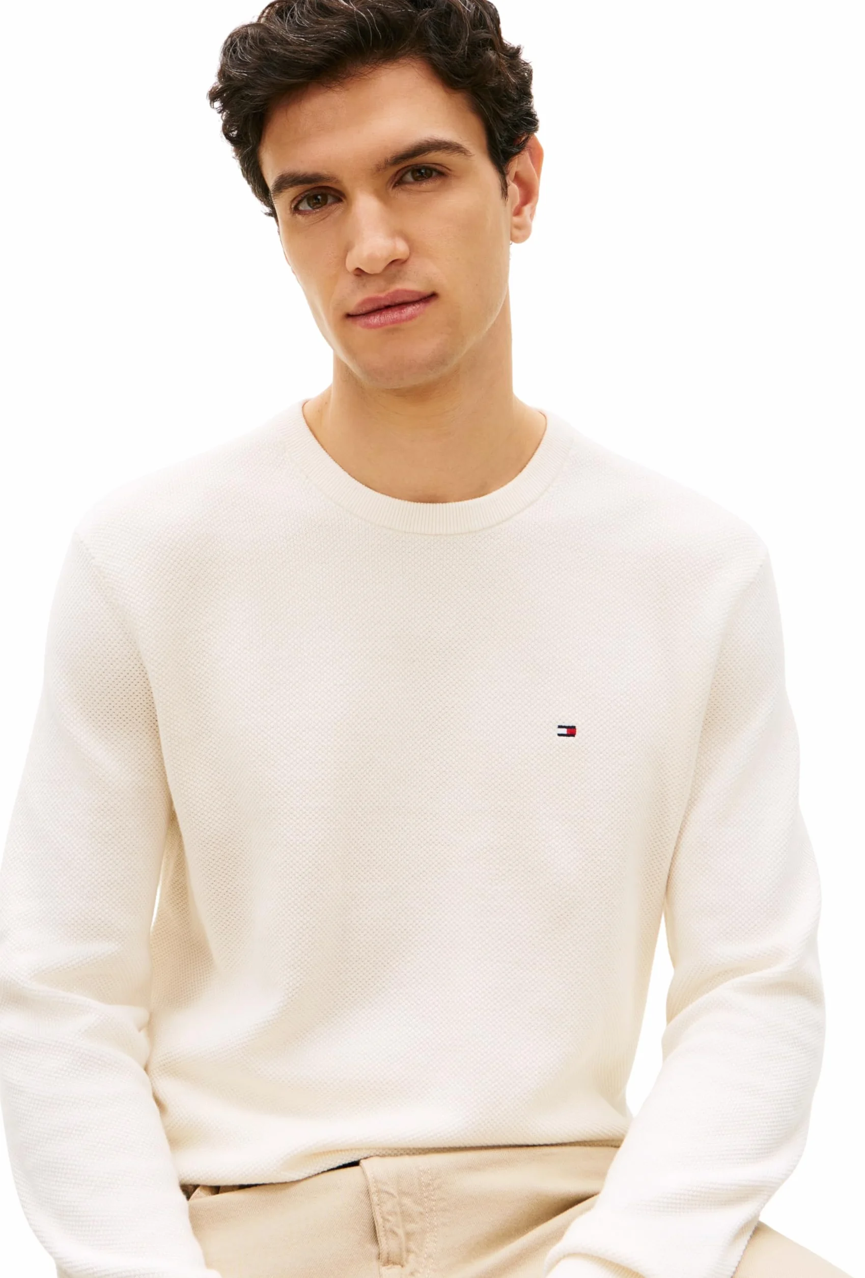 Tommy Hilfiger Sweter pullover Mężczyźni Essential Structure Crew Neck Mw0mw36347