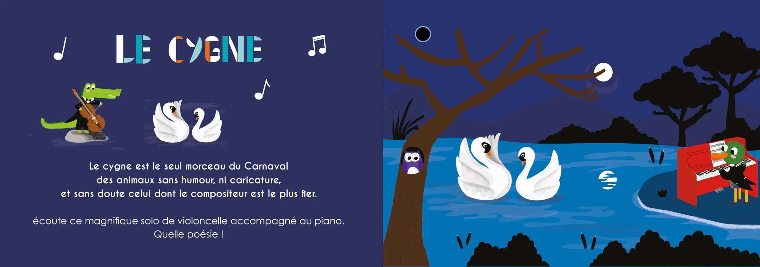 Mon livre musical Le carnaval des animaux de Camille Saint-Saëns: Livre sonore bébé dès 6 mois avec grandes piles AAA alcalines incluses