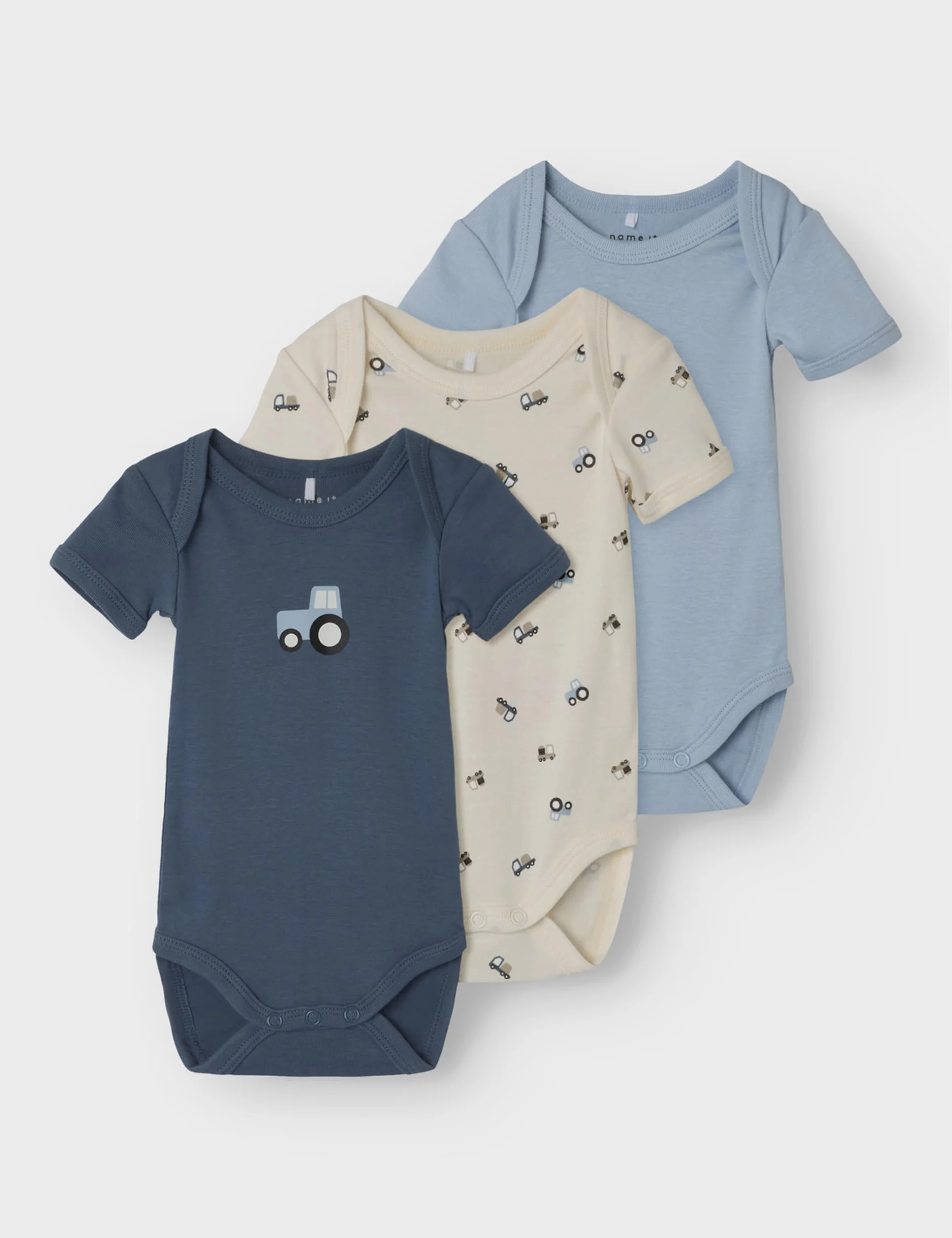 Name it baby Męskie Jet Stream Nbmbody 3P SS Tractor Noos, numeric_92 (zestaw 3 szt.), Jet Stream, numeric_92