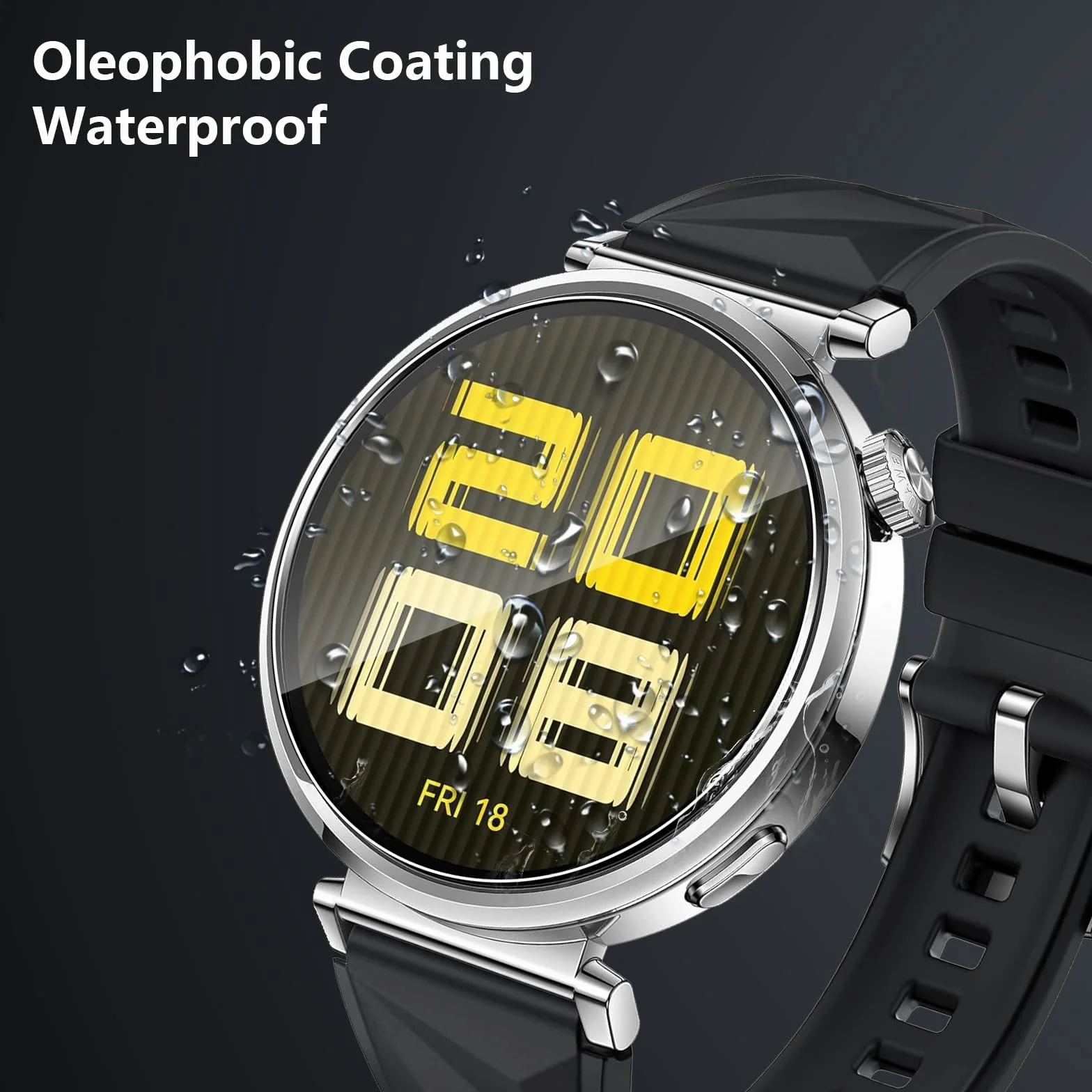 Folia ochronna do Huawei Watch GT5 41 mm do szkła pancernego, 3 sztuki folii ze szkła hartowanego, folia ochronna na wyświetlacz odporna na zarysowania do Huawei GT 5 41 mm, ultra cienka