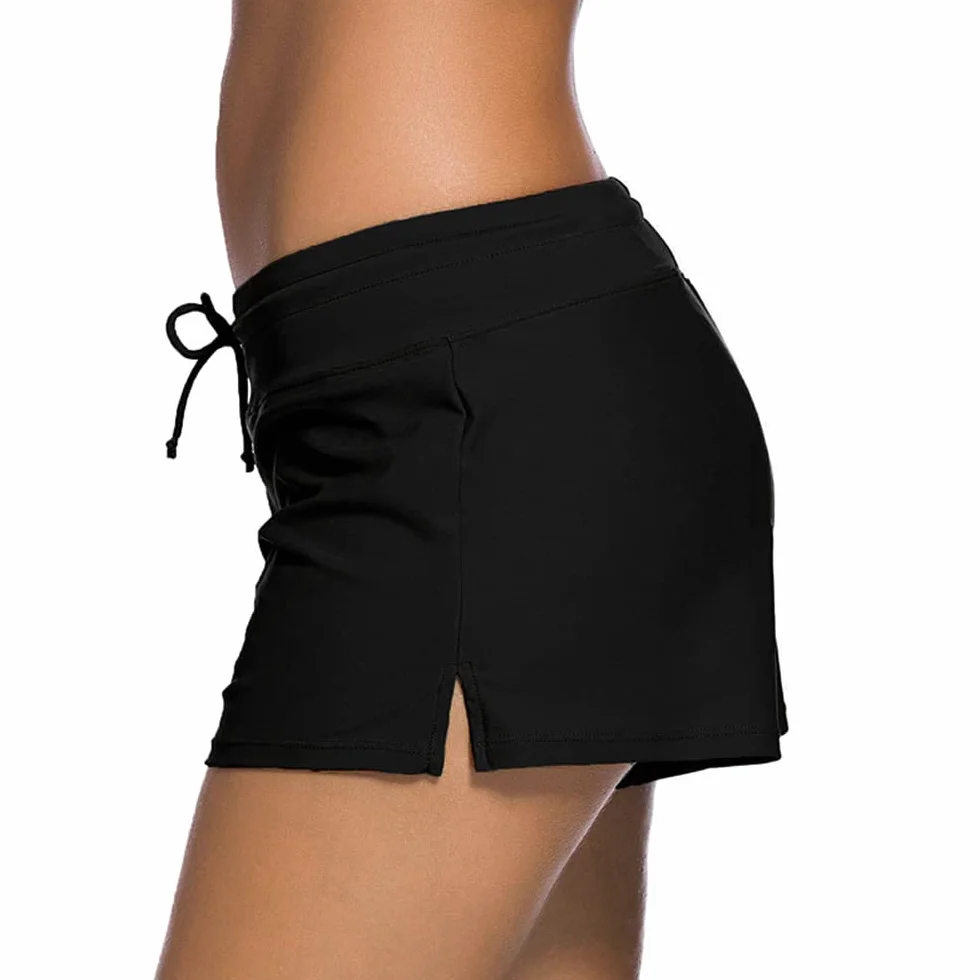 Damskie letnie spodnie bikini szorty kąpielowe z wysokim stanem szorty tankini krótkie spodenki kąpielowe