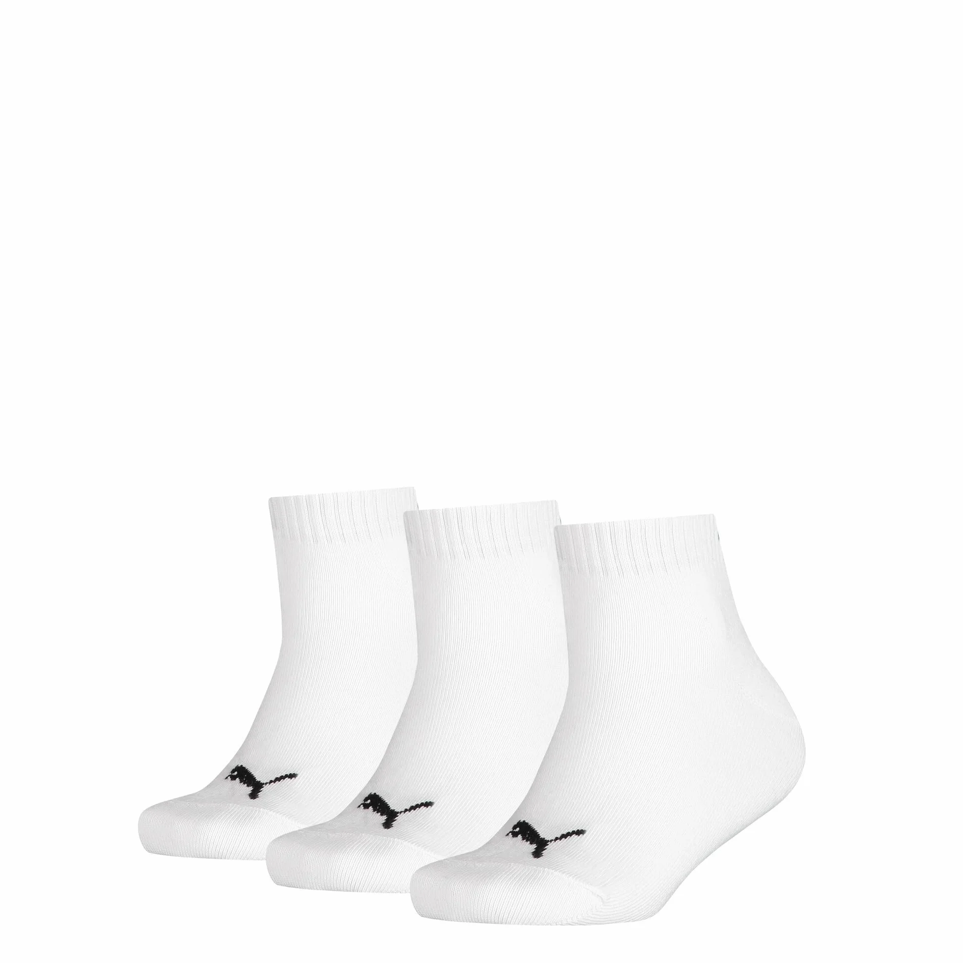 Puma Children Plain Quarter skarpety dziecięce, uniseks, 3 sztuki w opakowaniu, biały, 38