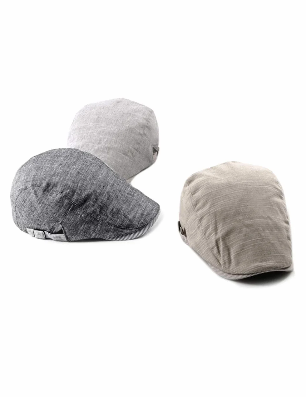 Klasyczny Płaskie Czapki Męska Czapka Beret - Płaska Czapka z Daszkiem Regulowana Czapka Beretowa Czapka Gatsby Flat Cap