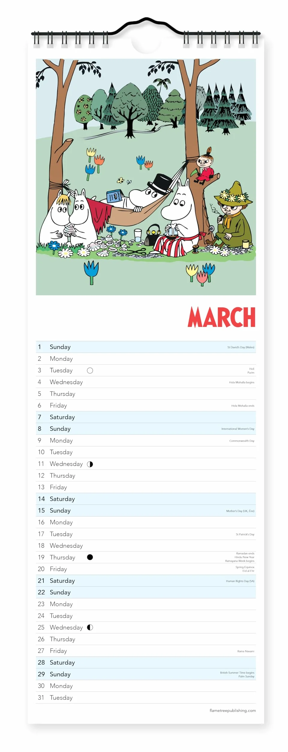 Moomin Slim Calendar 2026 (Art Calendar)