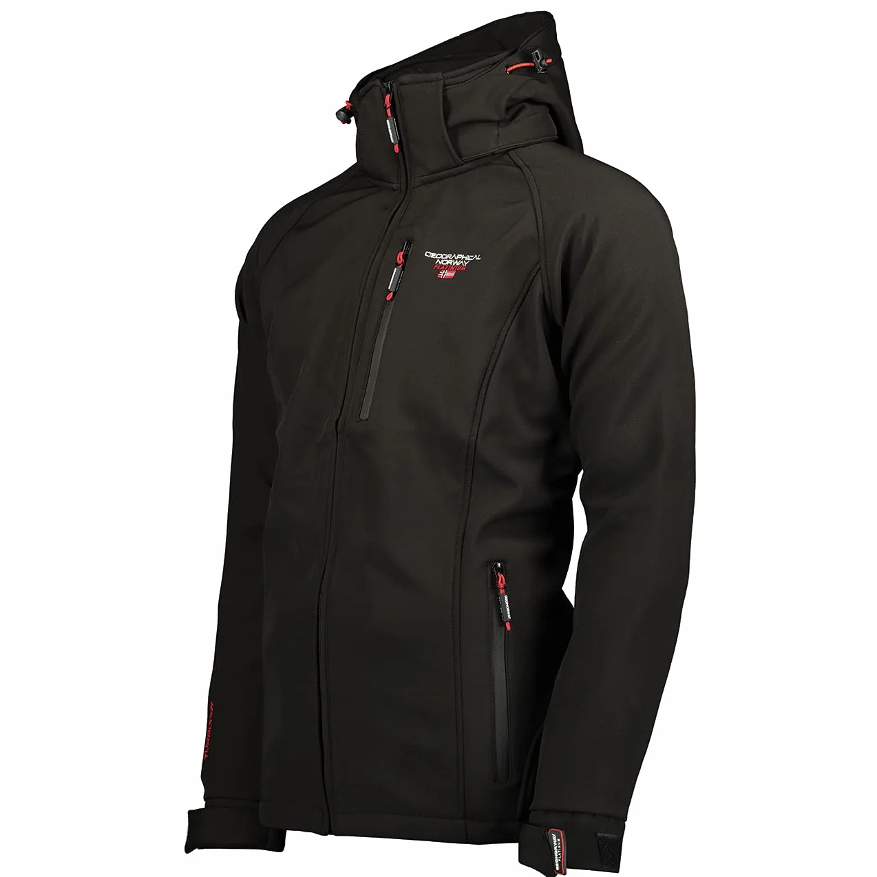 Geographical Norway FVS Production H-H Męska wiosenna kurtka softshellowa, przeciwdeszczowa, outdoorowa kurtka przejściowa
