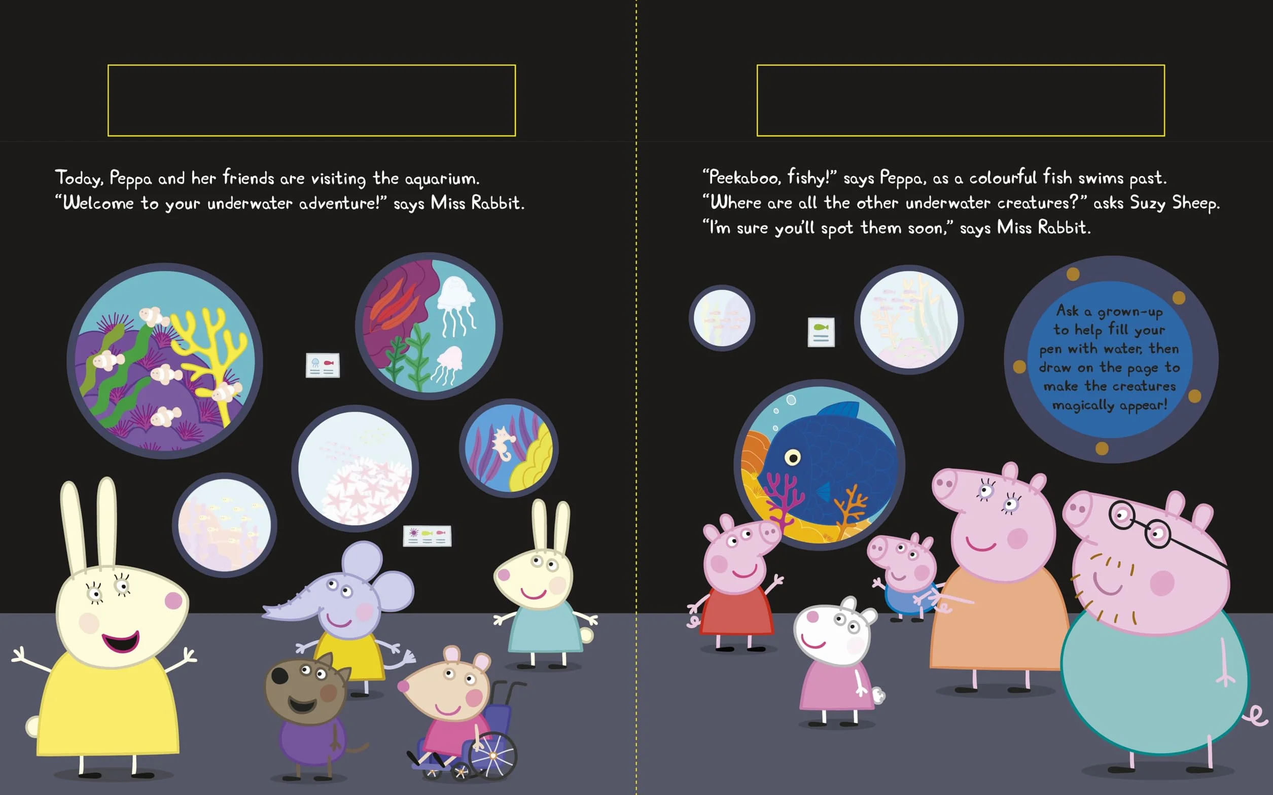 Peppa Pig: Peppa’s Underwater Adventure: A Magic Painting Book
