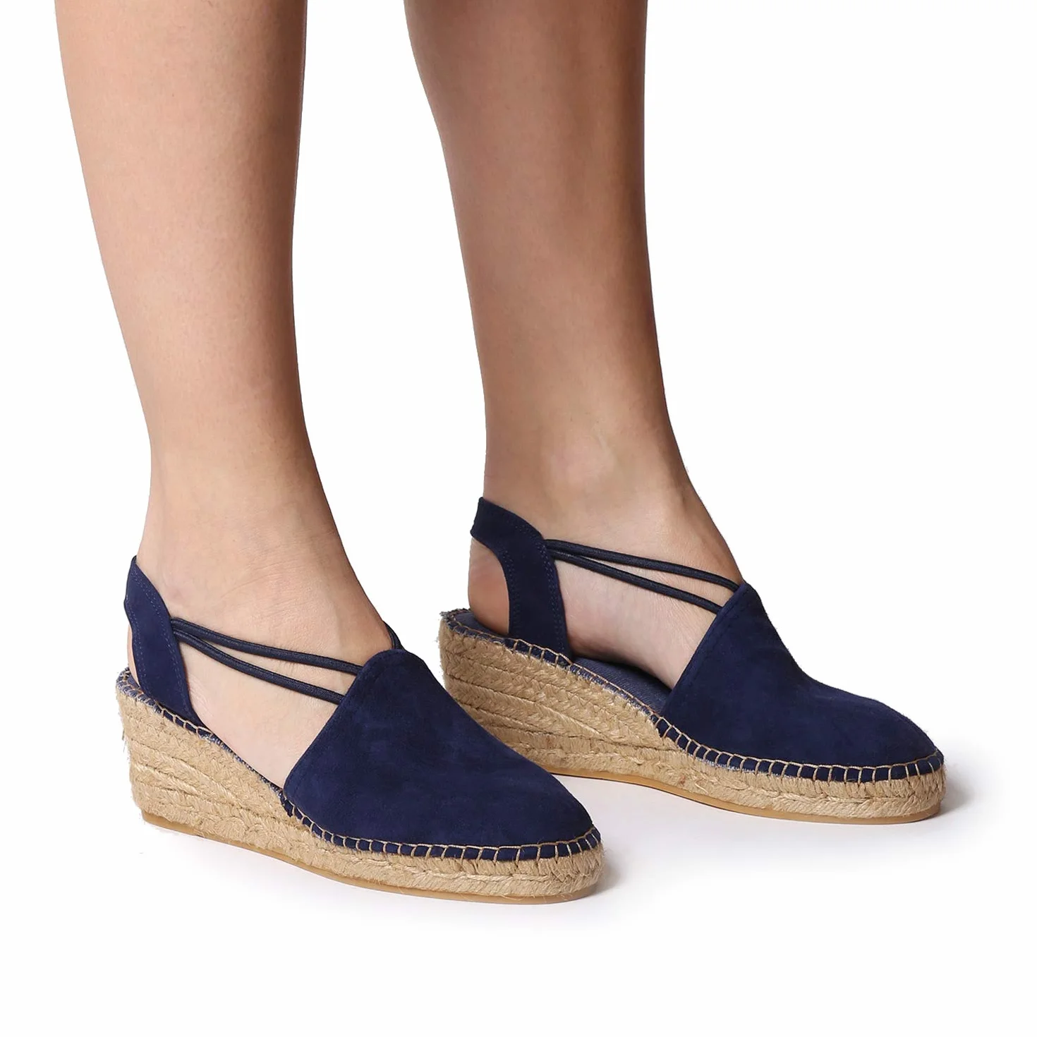 TONI PONS TREMP -Toni Pons women's wedge espadrille made of suede.