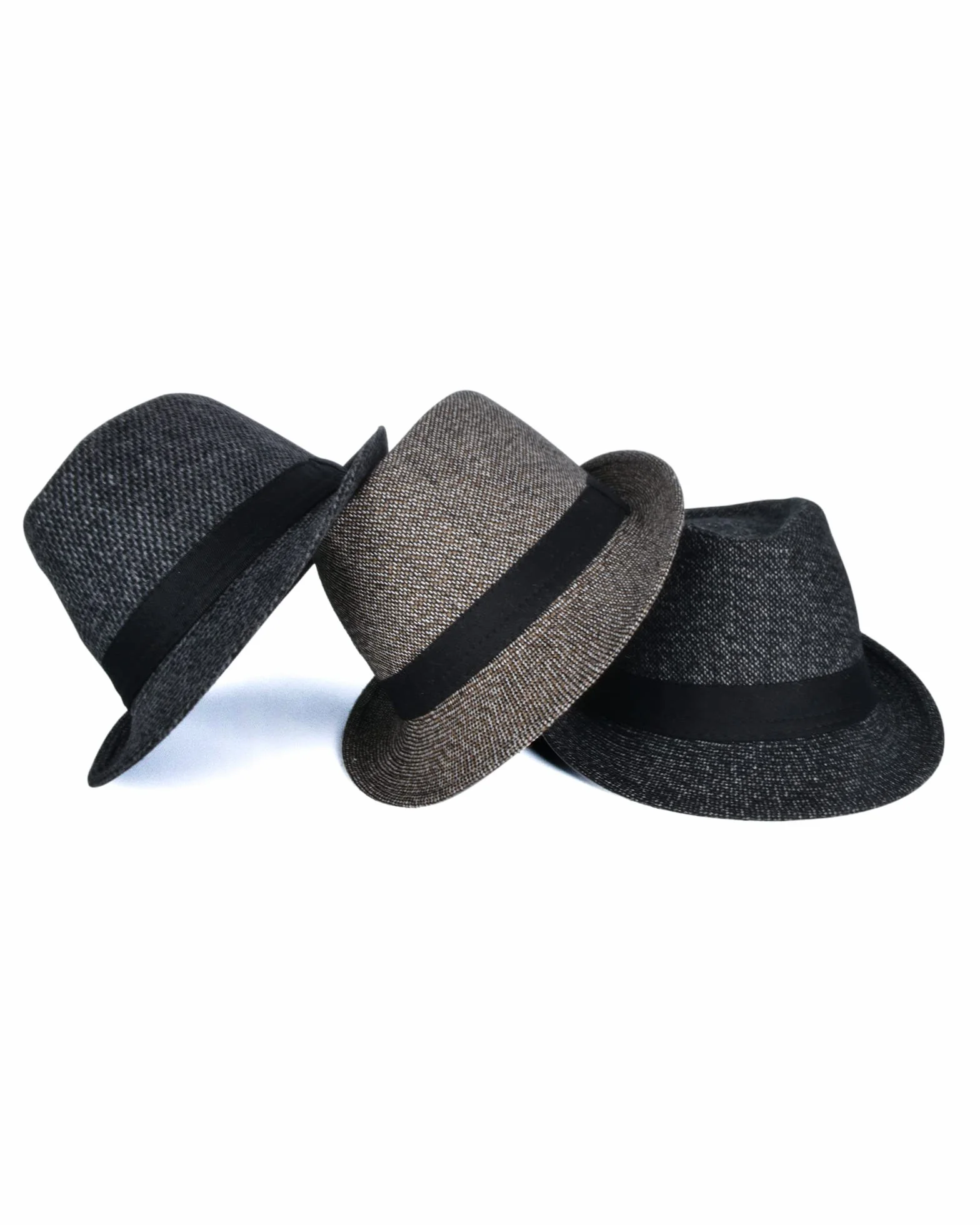 Vintage Kapelusz Fedora Trilby Czapka Jazzowa Melonik Kapelusz Gangster Fascinators Panama Czapka Jazzowy Z Szerokim Rondem Roll-up Dla Mężczyzn Kobiet 56-58cm