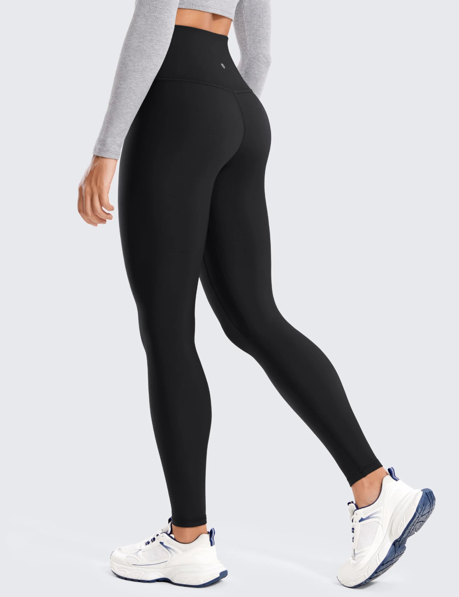 CRZ YOGA Damskie Legginsy Z Podszewką Z Polaru Termicznego Zima Z Wysokim Stanem Grube Spodnie Do Jogi Pełnej Długości Rajstopy Na Siłownię - 28 Calies