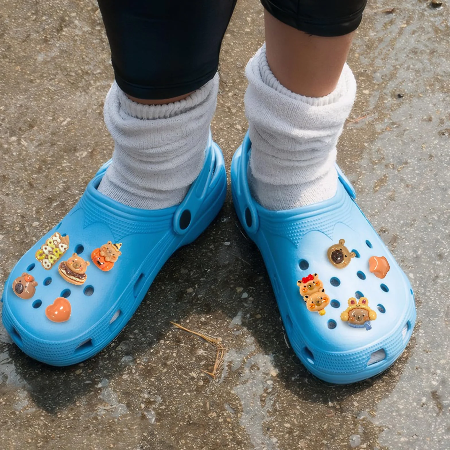 Capybara Zawieszki do Butów, Kapibary Charmsy do Butów, Capybara Charms, Kapibara Dekoracja Butów, Kapibara Dekoracja Butów Zawieszki Akcesoria Szpilki Prezenty, do Dekoracji Chodaków