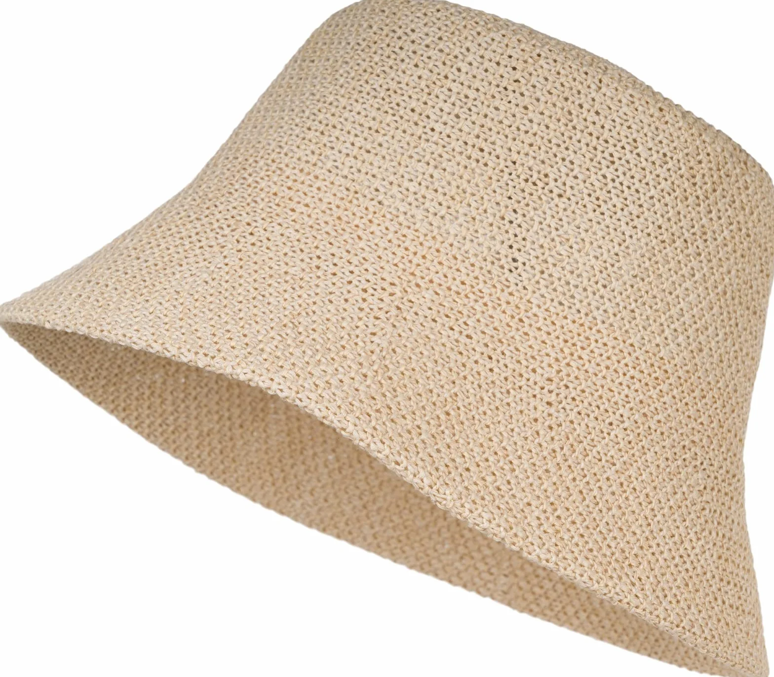 styleBREAKER Damski kapelusz rybacki z przewiewnej słomy papierowej, składany kapelusz do zgniatania, kapelusz przeciwsłoneczny, kapelusz bucket hat 04025032