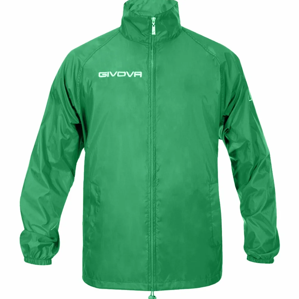 Givova Unisex Rain Basico pikowana kurtka, zielona, L EU