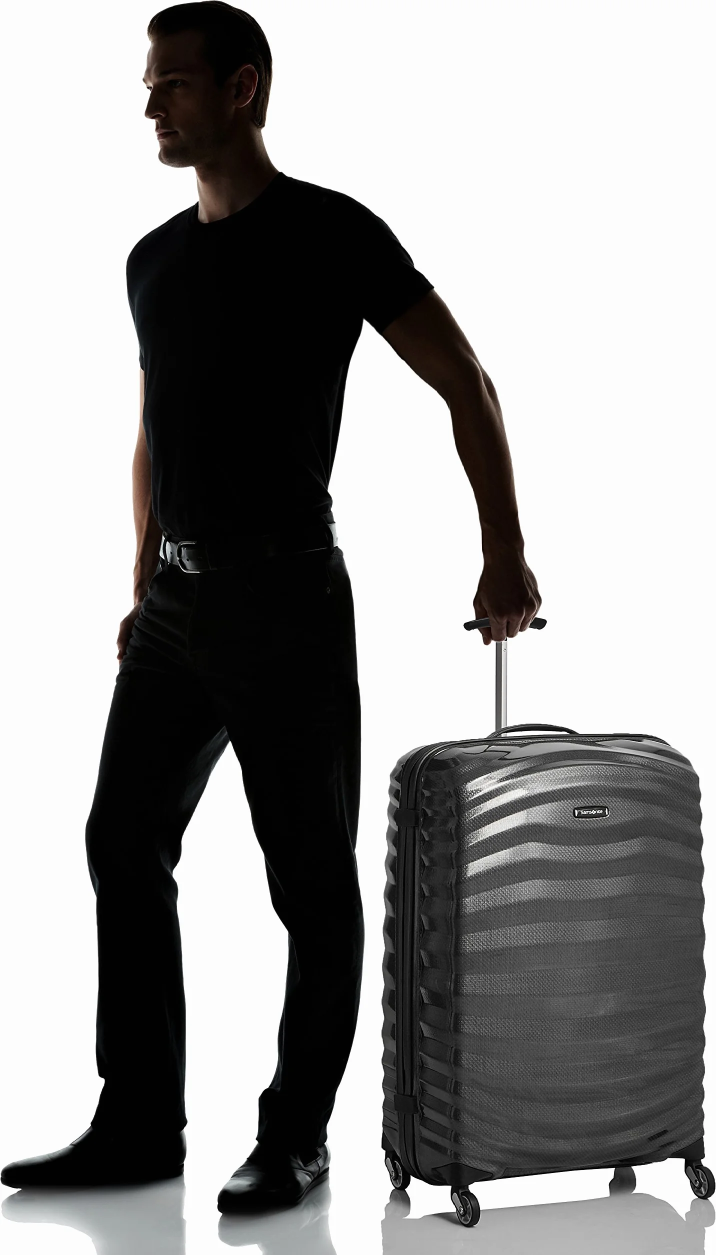 Samsonite Lite -Shock - Spinner L Suitcase, 75 cm, 98,5 L, czarny (czarny)