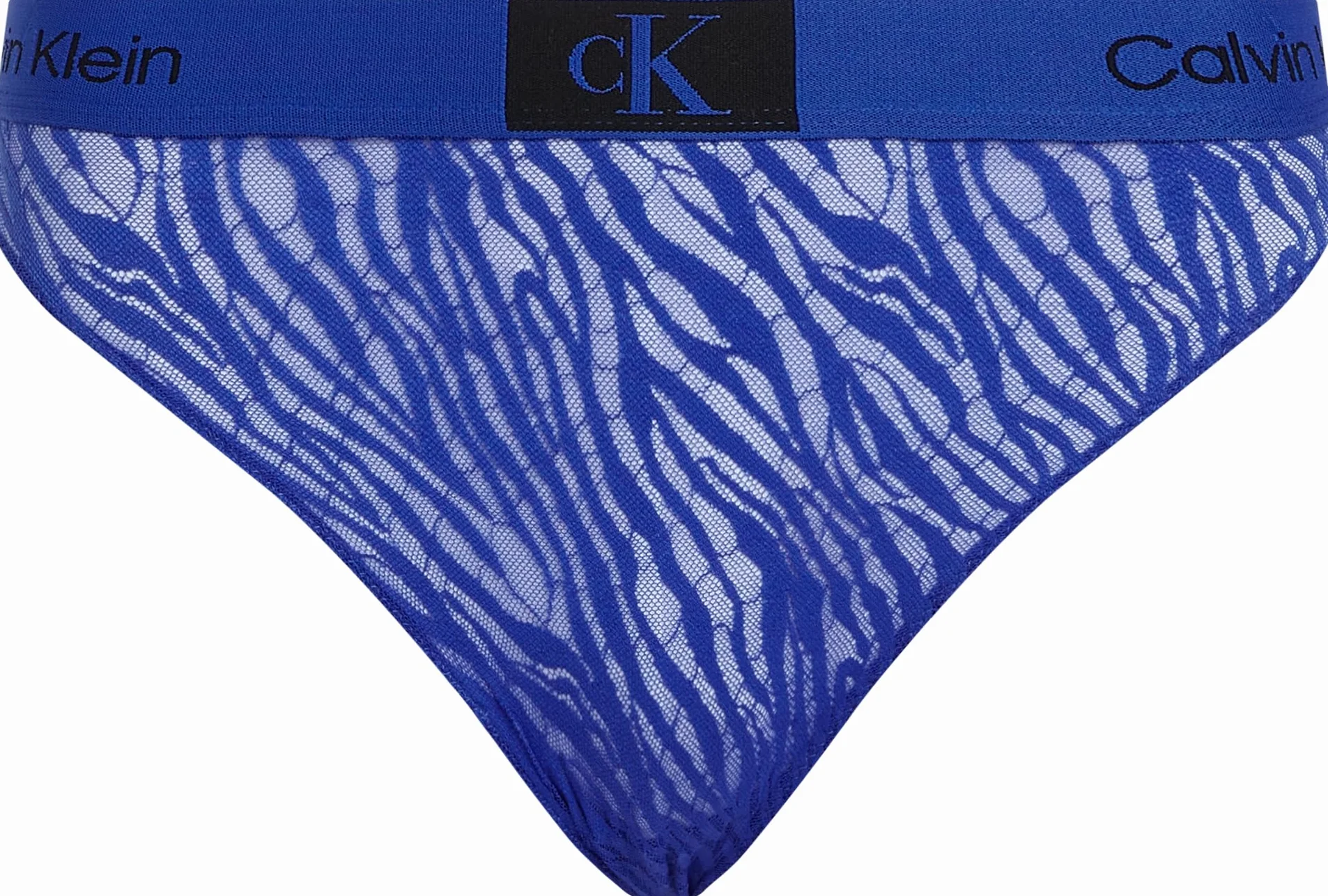 Calvin Klein Damskie bikini z wysokim stanem, olśniewający niebieski, M, niebieski (Dazzling Blue), M