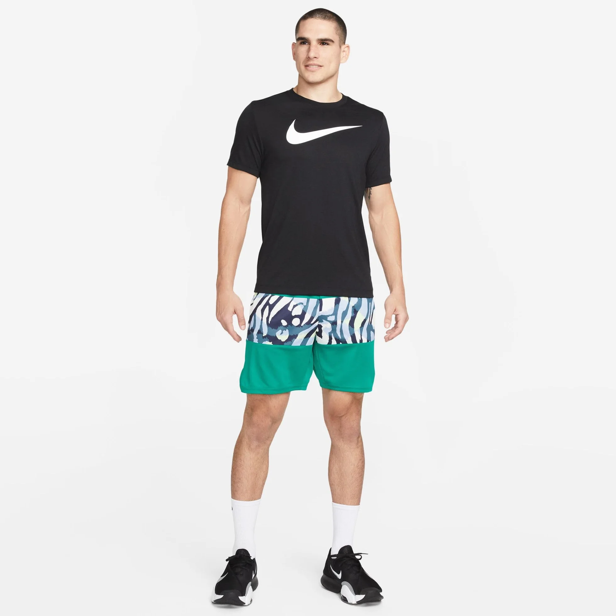 Nike Mężczyźni Team Club 20 Tee CW6936 Koszulka, Czarny/Biały, S