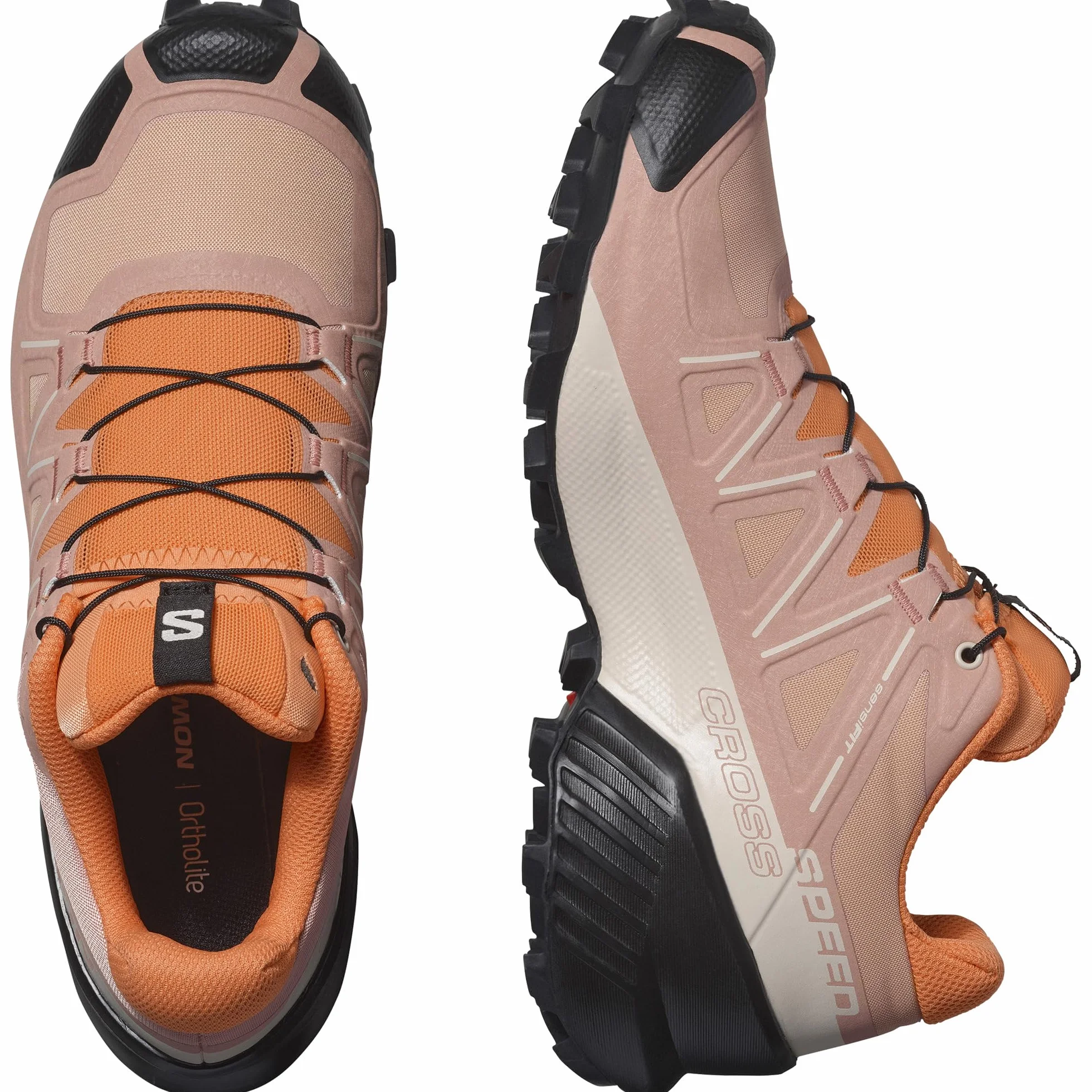Salomon Damskie buty do biegania w terenie Speedcross, Kamea brązowy/czarny/rajski ptak, 41 1/3 EU