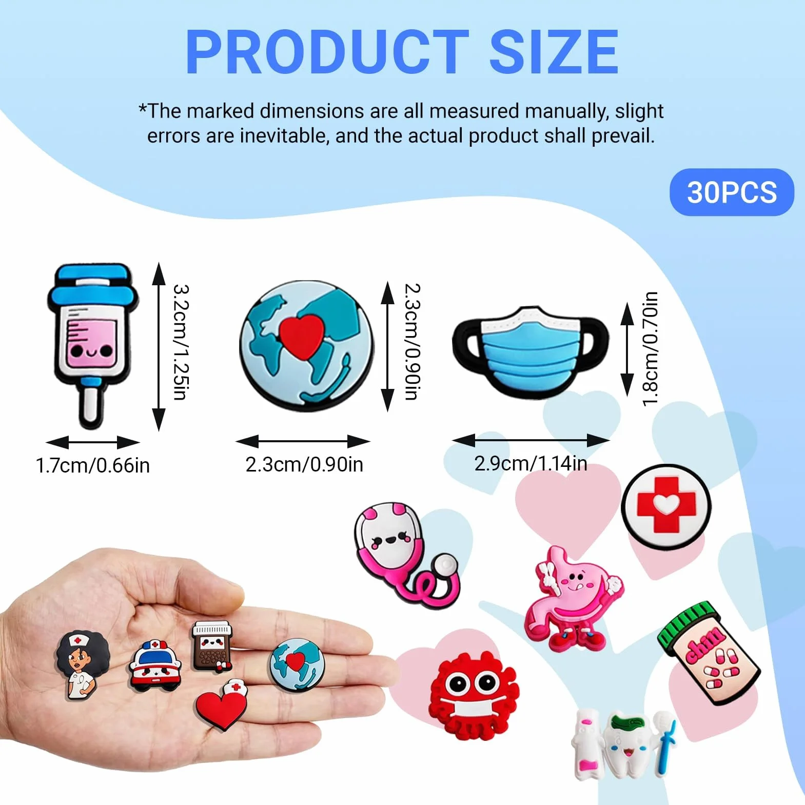 Crocs zestaw przypinek, 30 sztuk, dekoracja butów, zabawne zawieszki z kreskówki dla dzieci i dorosłych