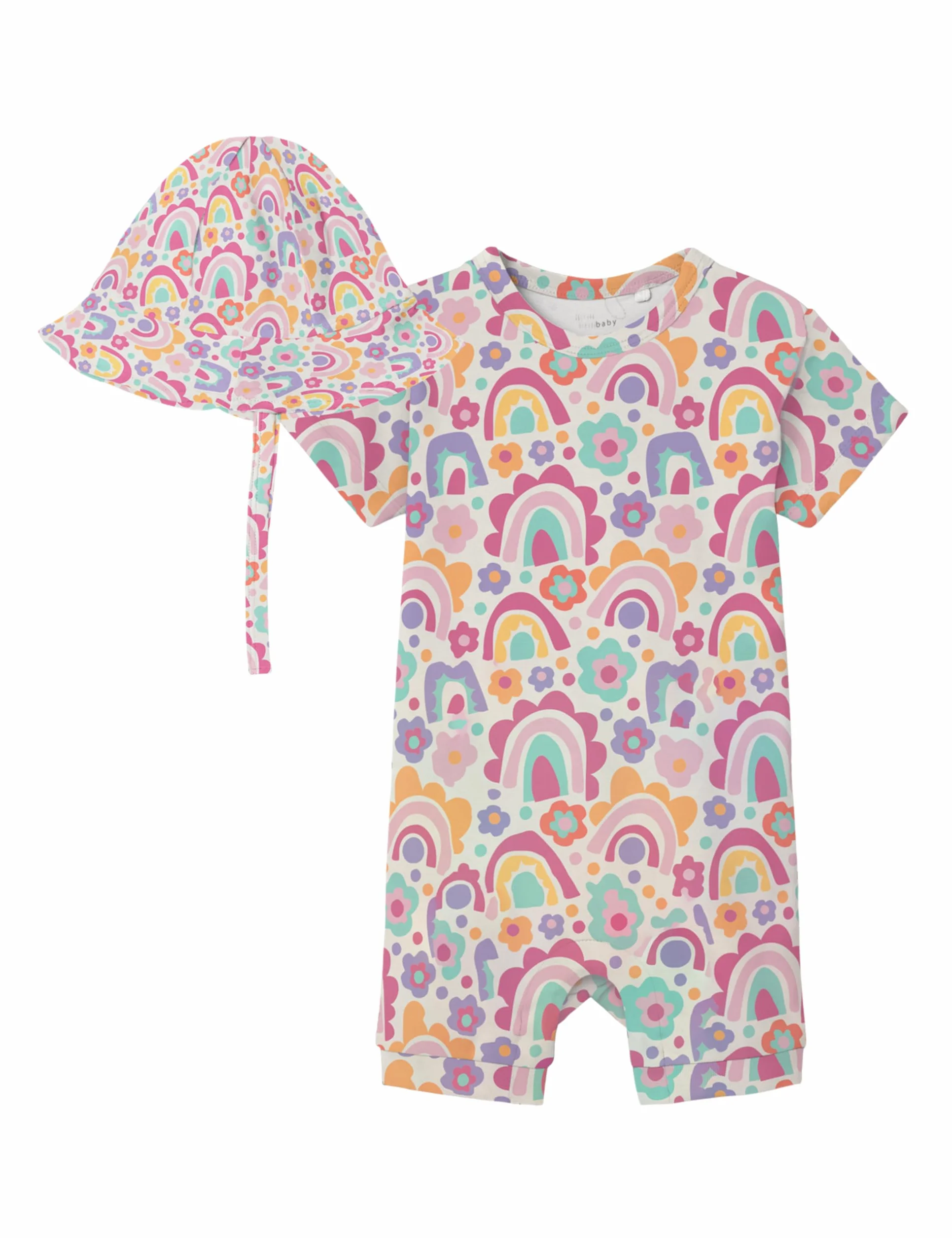 NAME IT kombinezon przeciwsłoneczny Niemowlęta - dziewczynki Nbfvandora Sunsuit Box Set