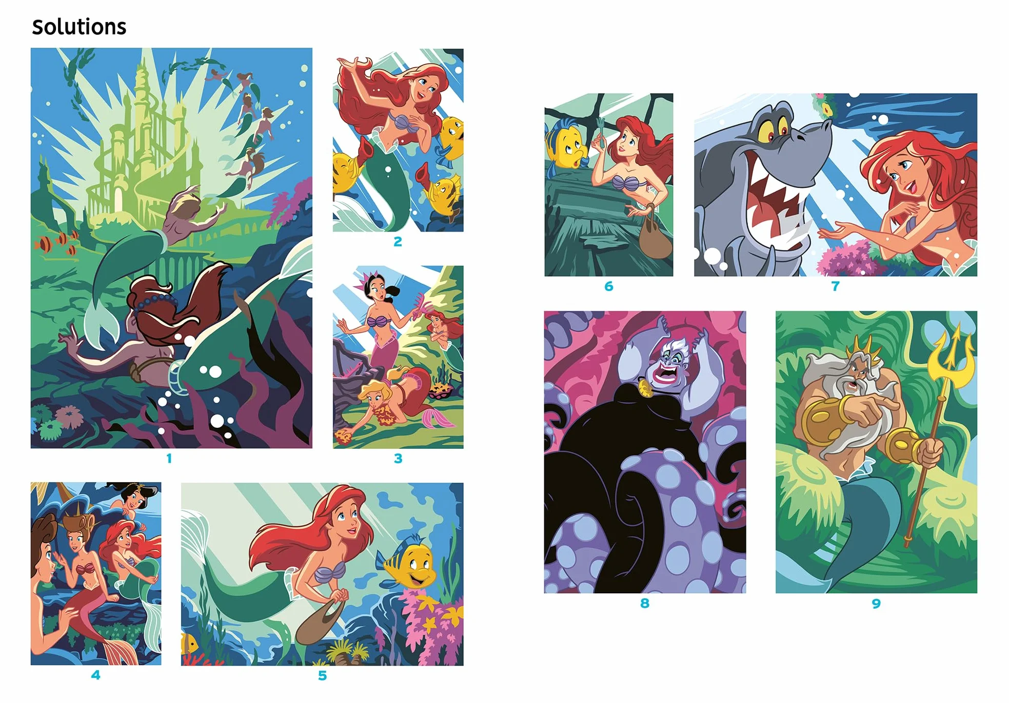 Coloriages Mystères Disney - Spécial film : La Petite Sirène: 50 coloriages mystères inédits