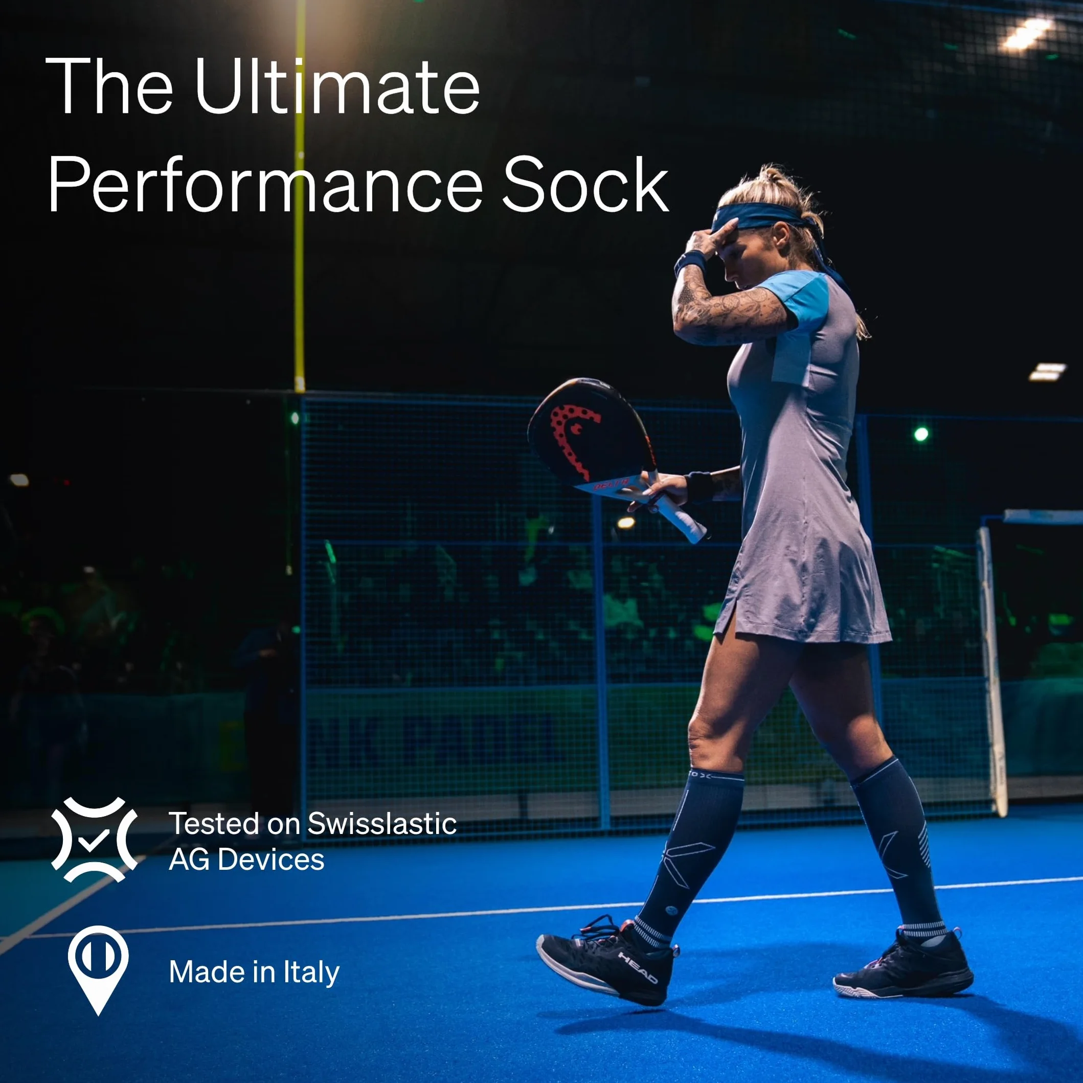 STOX Energy Socks, Damskie skarpety sportowe, klasa kompresji 23-32 mmHg, wyściełana wkładka, pończochy uciskowe, sportowe skarpety uciskowe, pończochy uciskowe, pończochy uciskowe, pończochy