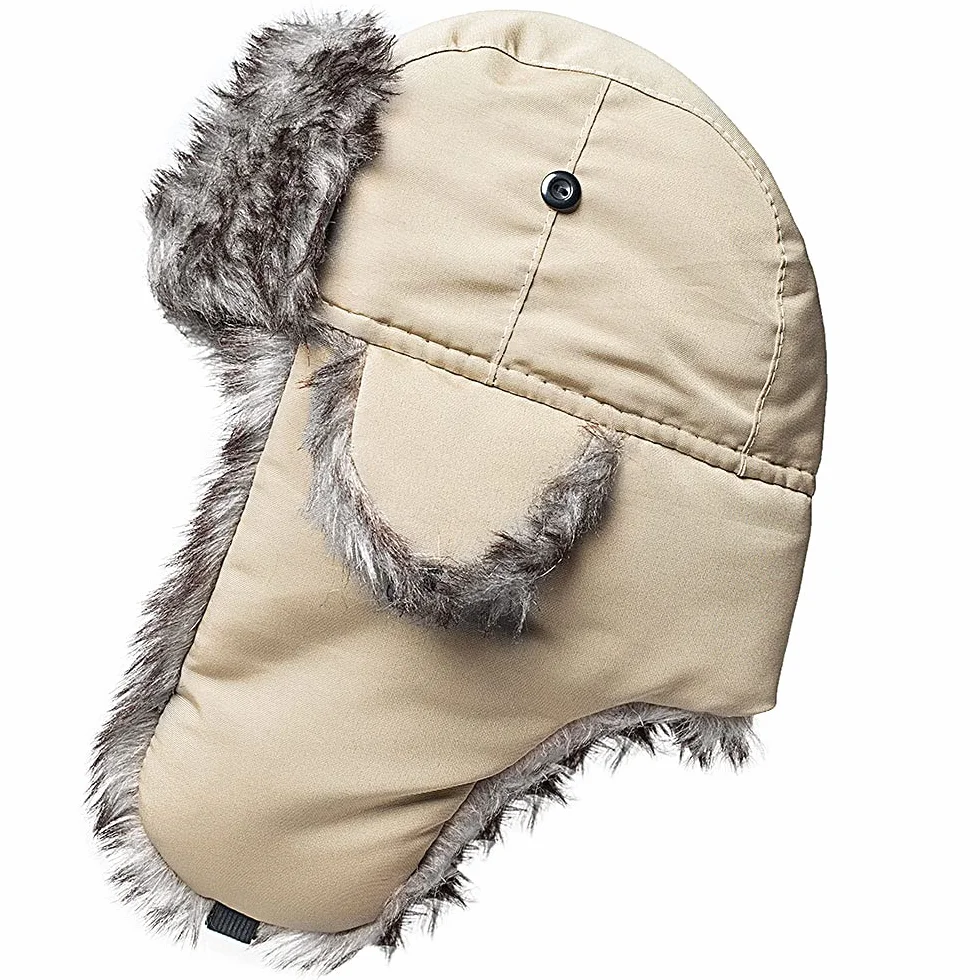 Czapka zimowa Bomber Faux Fur ciepła czapka Ushanka Russian Trooper Traper Aviator Snow czapka narciarska z nausznikami na zimną pogodę