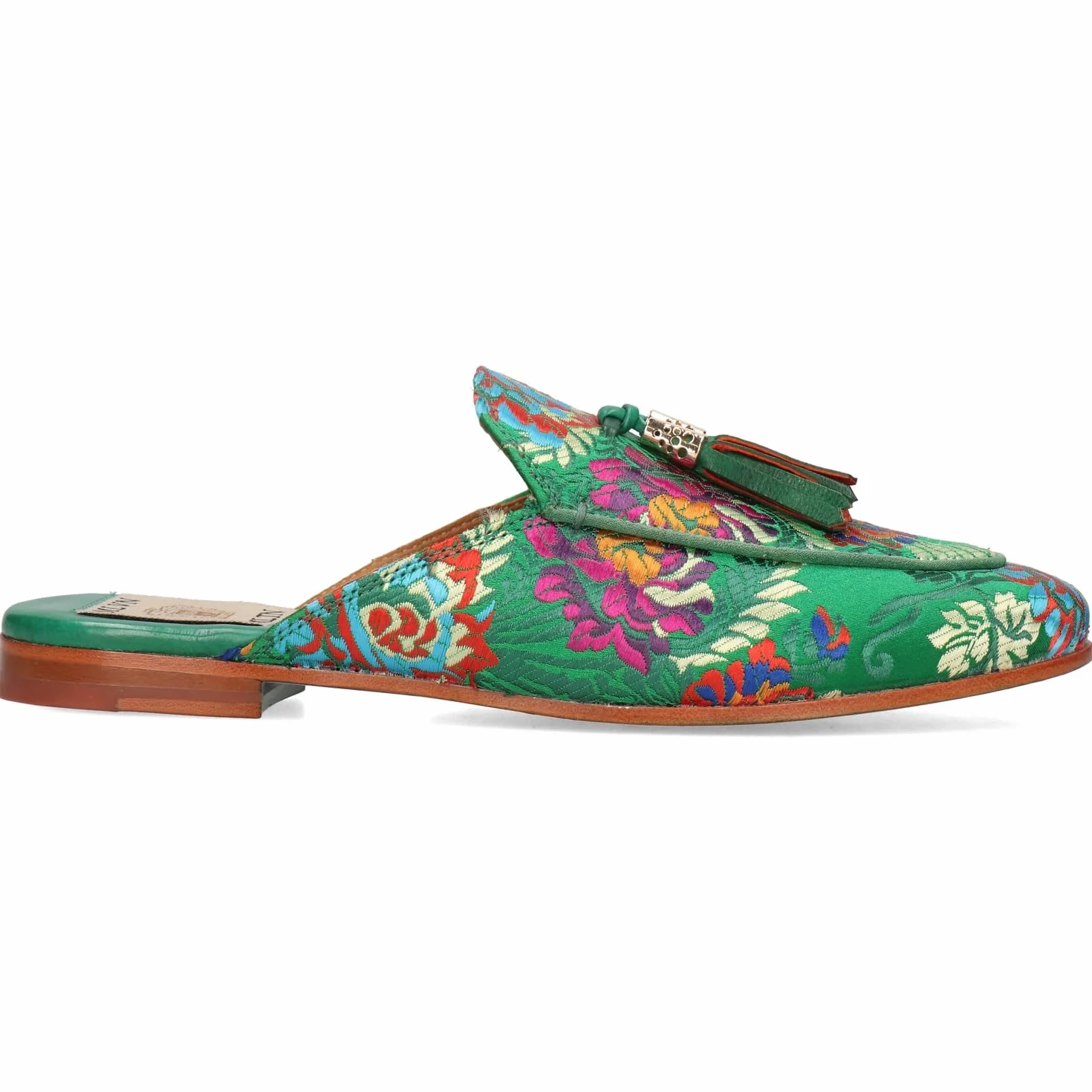 Melvin & Hamilton Kobiety Scarlett 2 Korela Green TasselButy typu mule