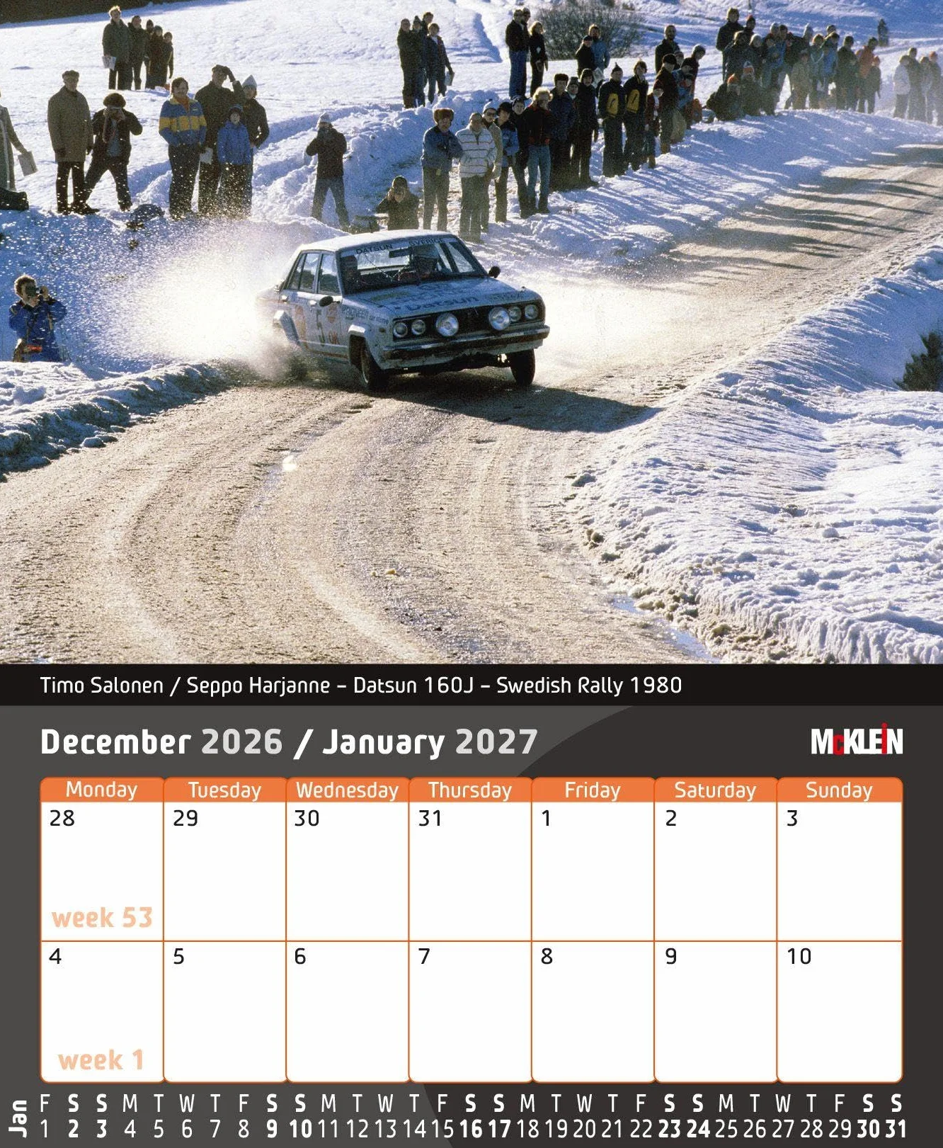 2026 Desktop Rally Calendar: History meets the Present