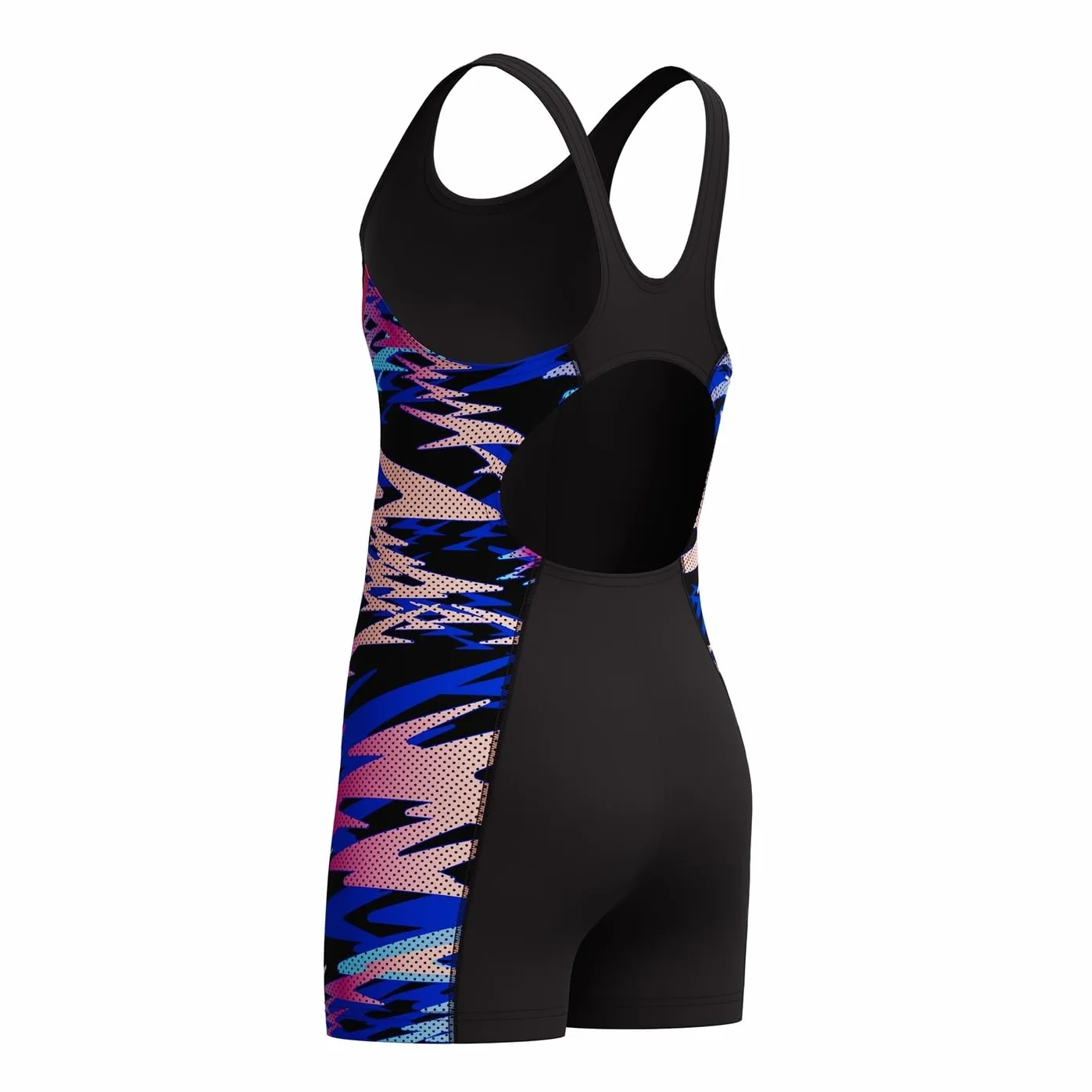 Speedo Dziewczęce spodnie do pływania Hyperboom Splice Muscleback, czarny, 10